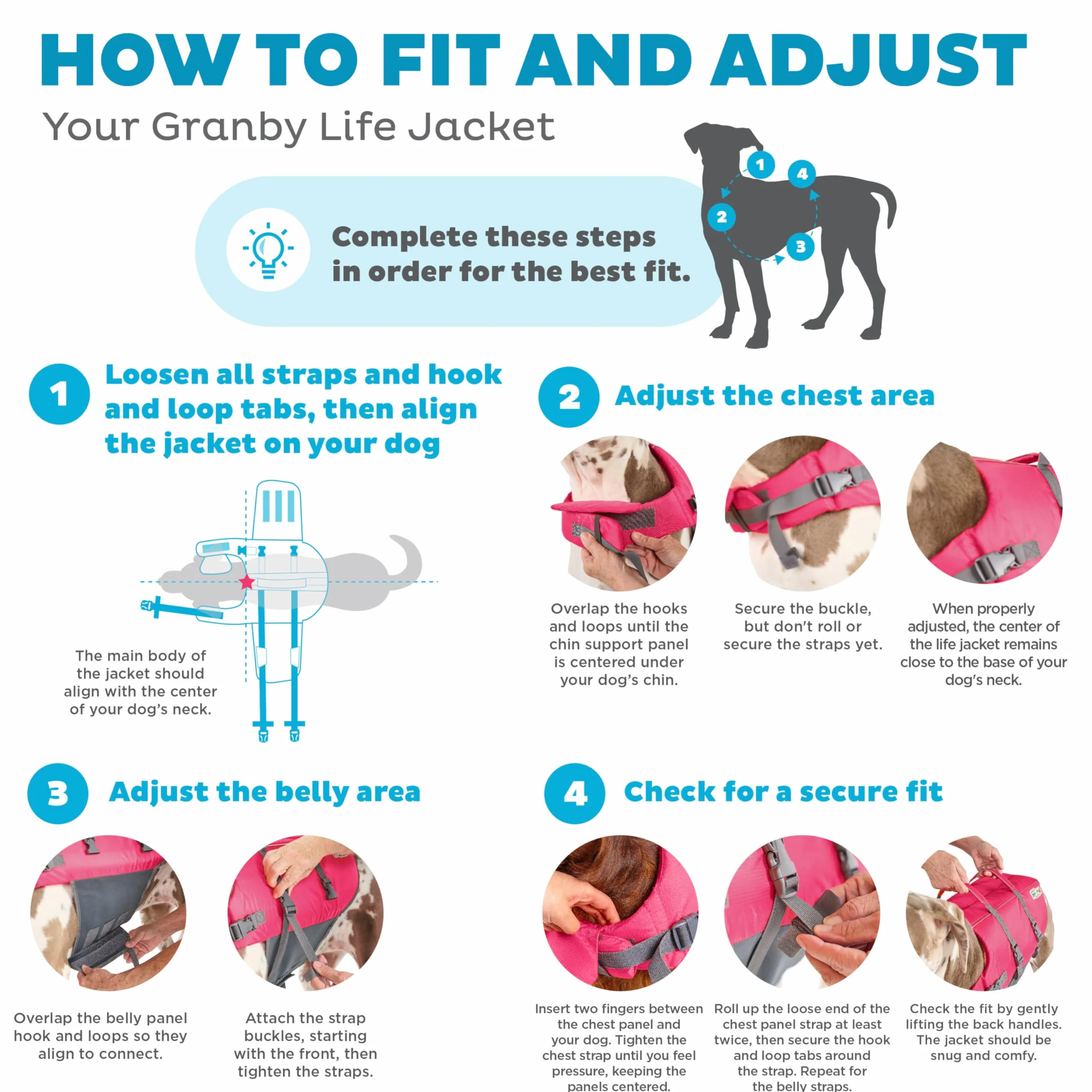 Outward Hound Granby Splash różowa kamizelka ratunkowa dla psa, XS