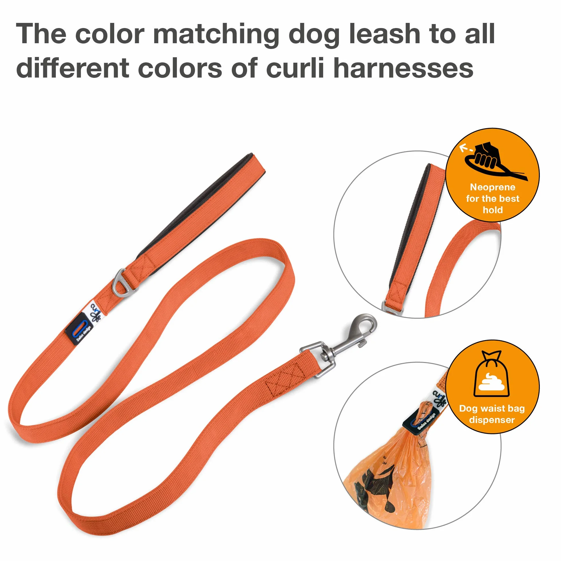 Smycz Basic Leash Orange L