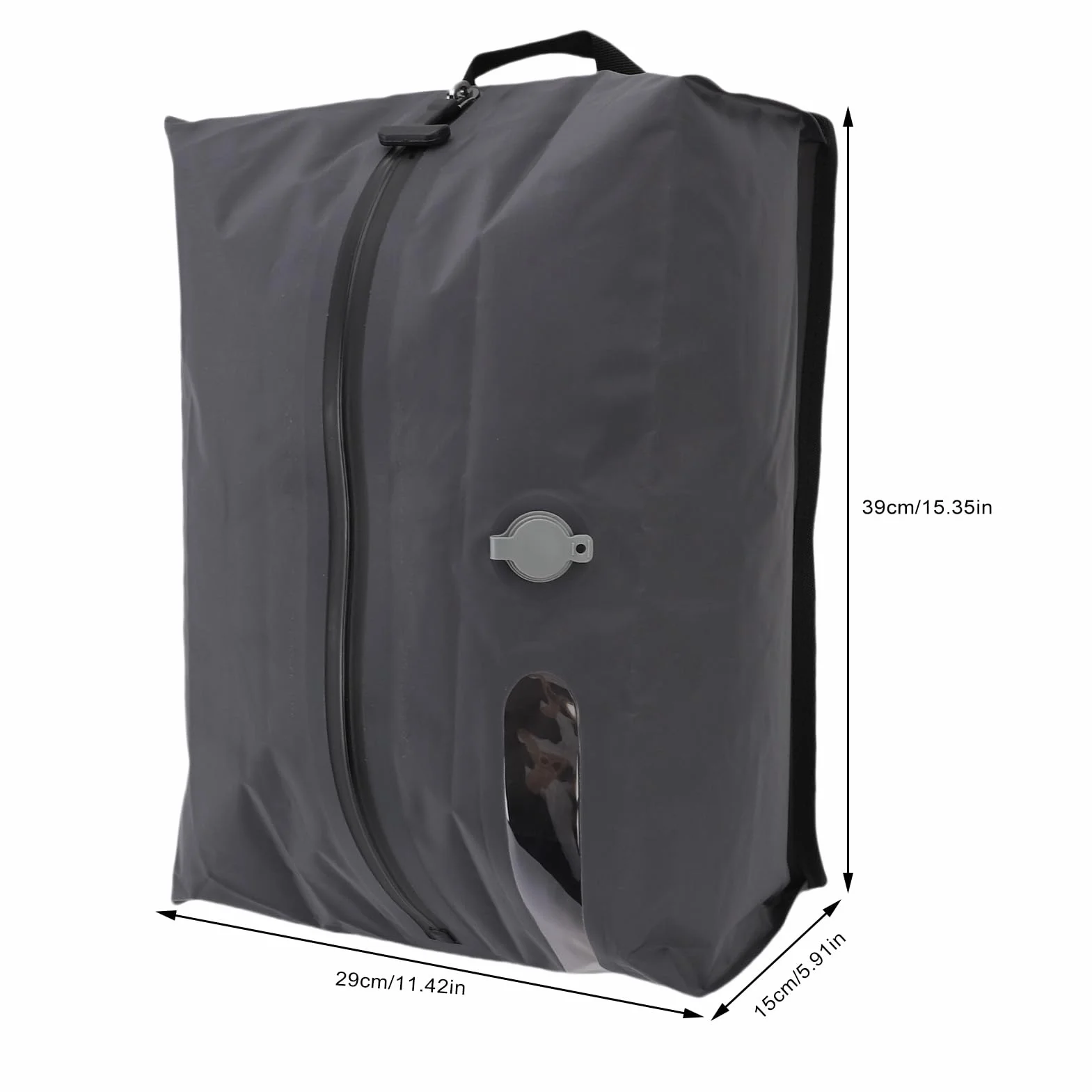 Yosoo Health Gear Wielokrotnego Użytku Próżniowe Worki Kompresyjne TPU, 16 L 30 L Worki Oszczędnościowe do Podróży, Bagażu, Walizek i Plecaków, z IPX8 i bezprzewodową pompką (GRAY)