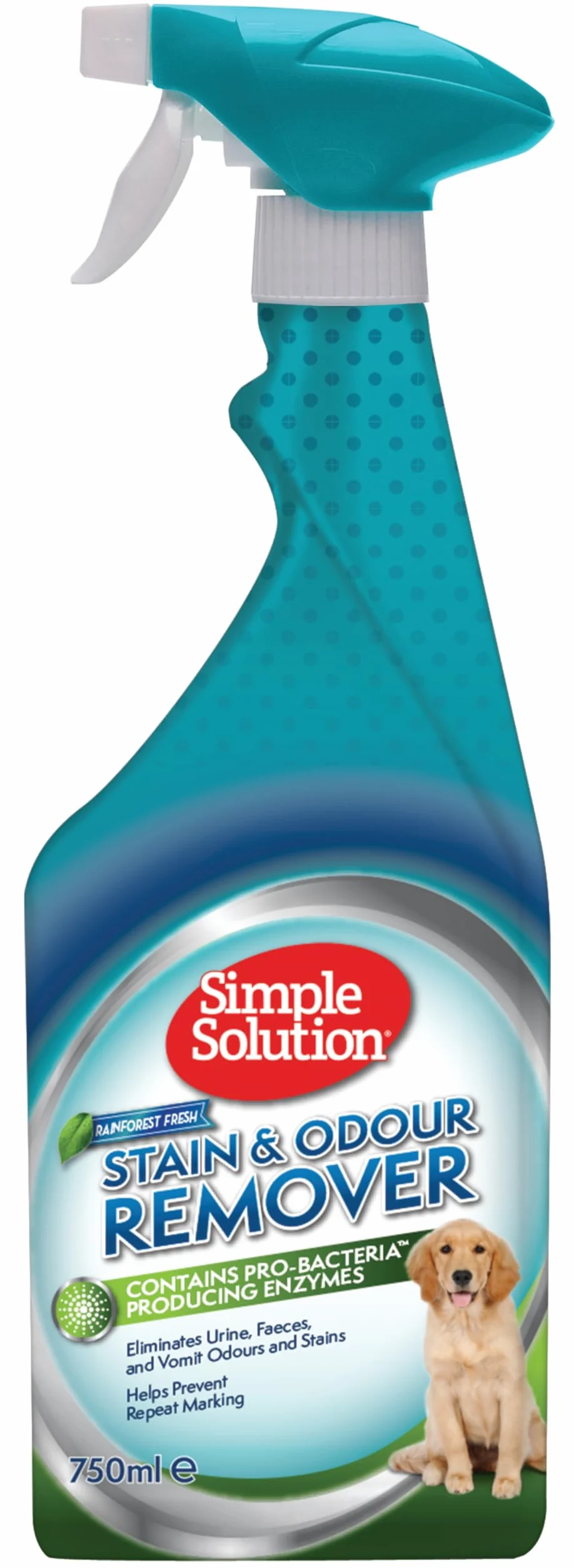 Simple Solution Enzymatyczny środek czyszczący do usuwania plam i zapachów dla zwierząt, Las deszczowy