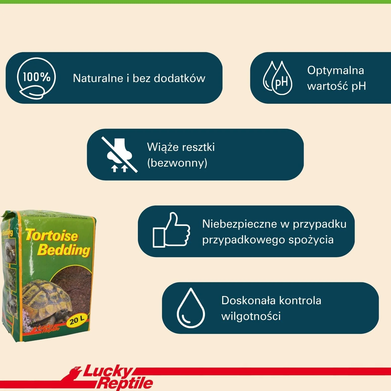 Lucky Reptile 65131 Ziemia dla Gadów i Płazów, 20 l