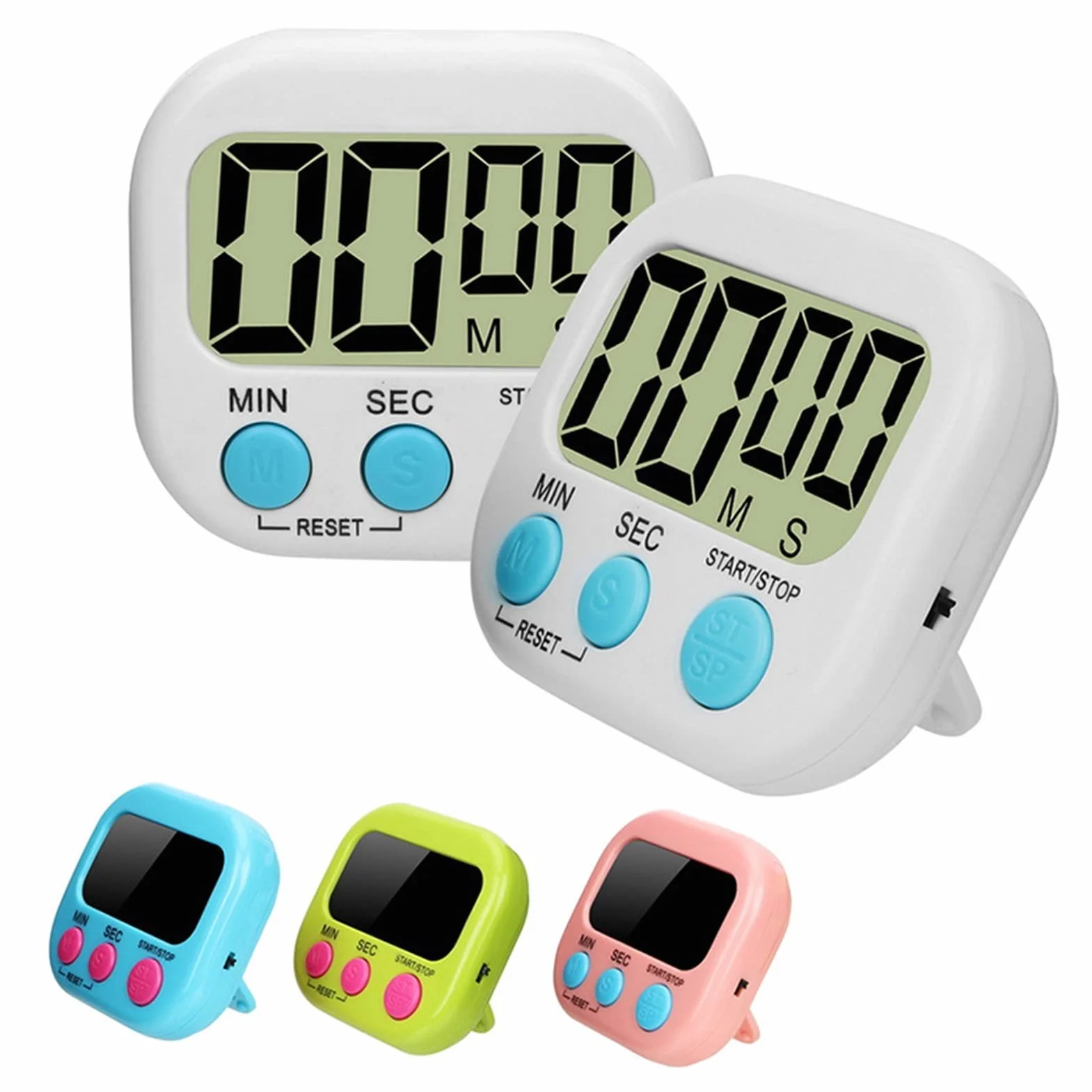 Timer Kuchenny Timer narzędzi kuchennych cyfrowy PROWADZONY Wyświetlacz Timer kuchenny Zegar Gotowy Budzik Budzik Sportowy Kuchnia Zegar Narzędzie Kuchenne Minutniki Kuchenne (Color : D)