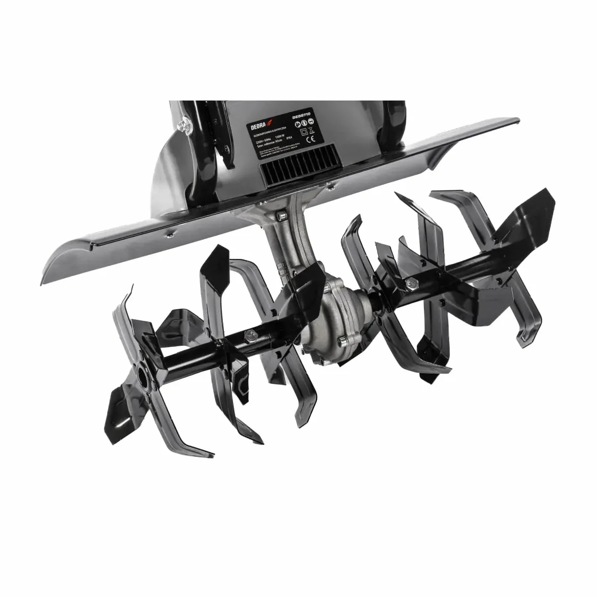 Dedra Elektryczna glebogryzarka ogrodowa o mocy 1500 W, z kołami transportowymi, szerokość robocza 45 cm, waga 13 kg, tworzywo sztuczne, metal, frezarka ogrodowa, konturowany, ergonomiczny uchwyt