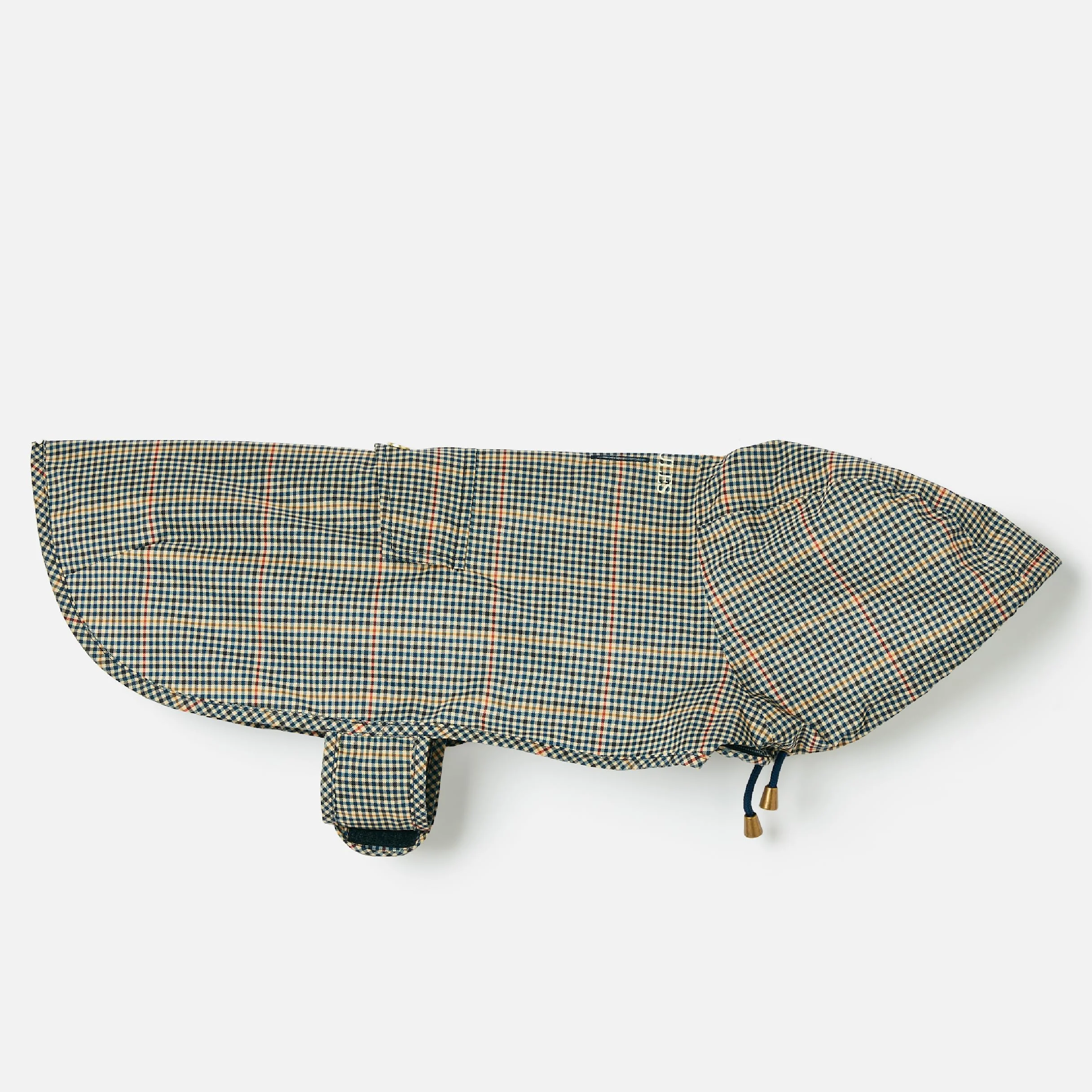 Rosewood Joules Henson Check Packaway Kurtka dla Psów Wodoodporna Mała Lekka Pranie
