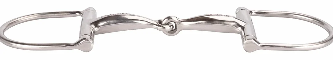 Equinate D-ring Trójnik ze stali nierdzewnej 16 mm po prostu złamany 11,5 cm – anatomicznie ukształtowany węzeł przyjazny dla pył o delikatnym działaniu – grawerowane laserowo dane dotyczące rozmiaru