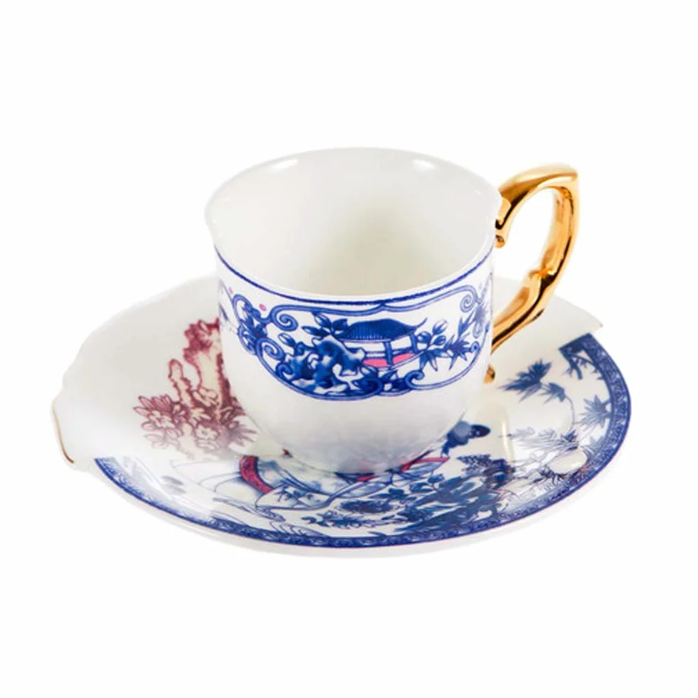 SELETTI 09741 Hybrid-Tazzina Caffé Multicolor-Eufemia, 1 sztuka (1 szt.)