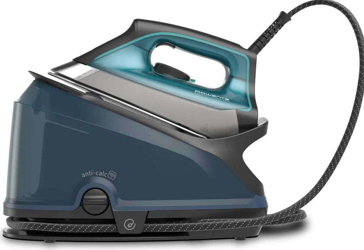 Rowenta DG7621 Compact Steam Pro stacja parowa, 6,2 bar, uderzenie pary 310 G/min, tworzywo sztuczne, rozmiar XL, niebiesko-czarna