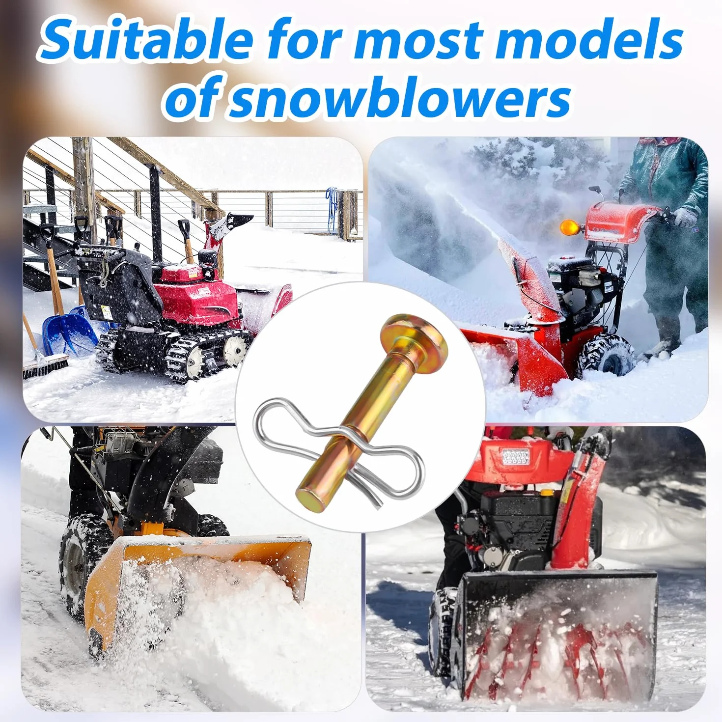 20 Szt. Kolek Scinany i 20 Szt. Zawleczka Szpilka Czesci Zamienne do Cub Cadet 738-04124A 714-04040 Odsniezarka MTD Craftsman Cub Cad Troy Bilt