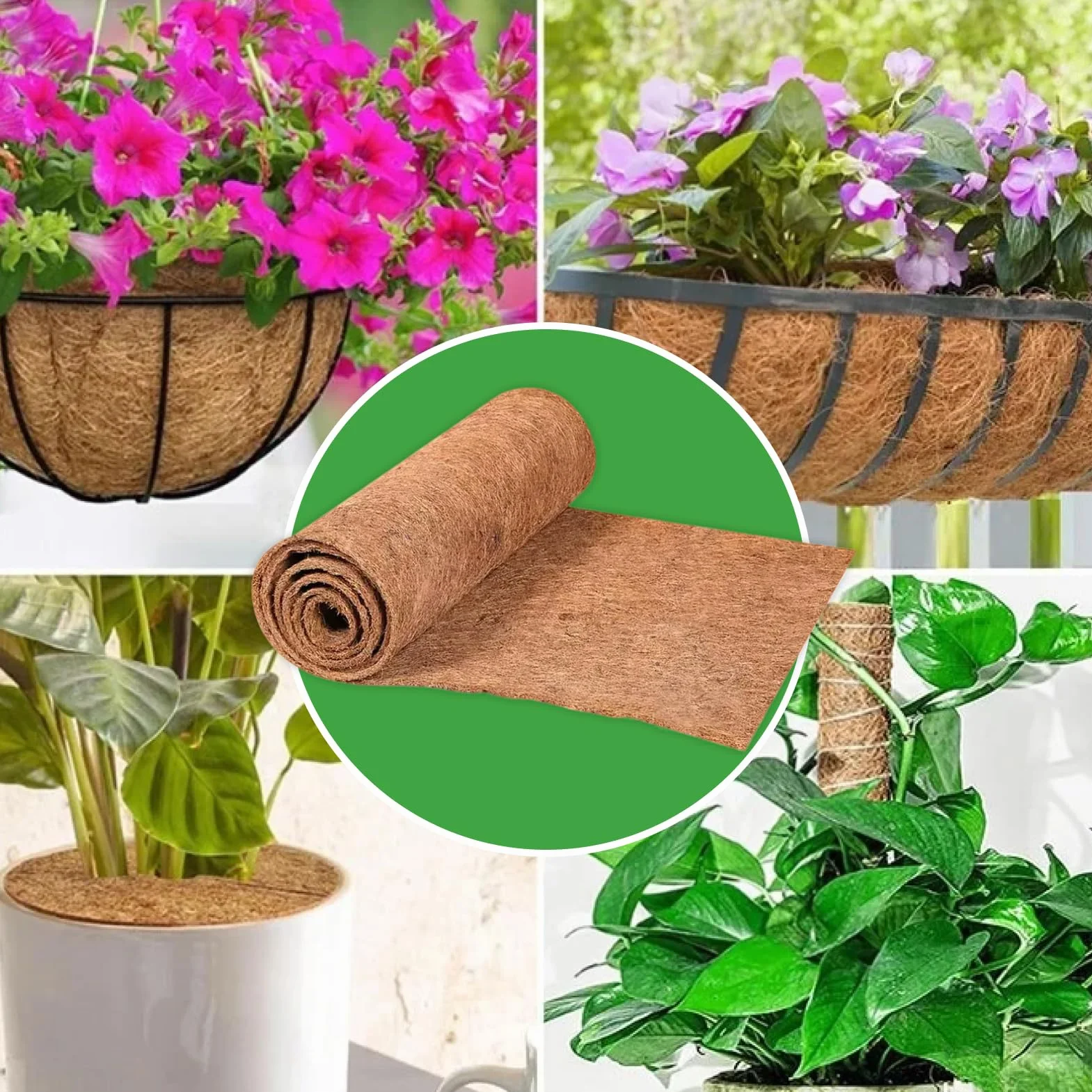 30 x 120 cm rolka z włókna kokosowego 100% naturalny tłoczony dywan dla gadów wąż żółwie jaszczurki owady terrarium kosz na kwiaty podłoże (30 x 120 cm)