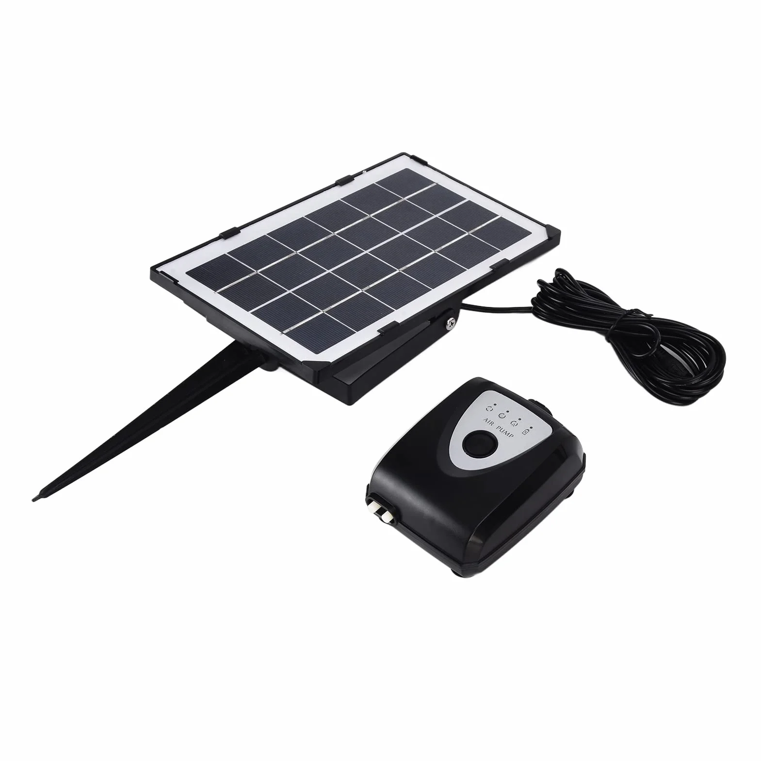 Solarny napowietrzacz tlenu, dwa tryby pracy Solarna pompa tlenu z rurą tlenową i kamieniem bąbelkowym do akwariów do stawów