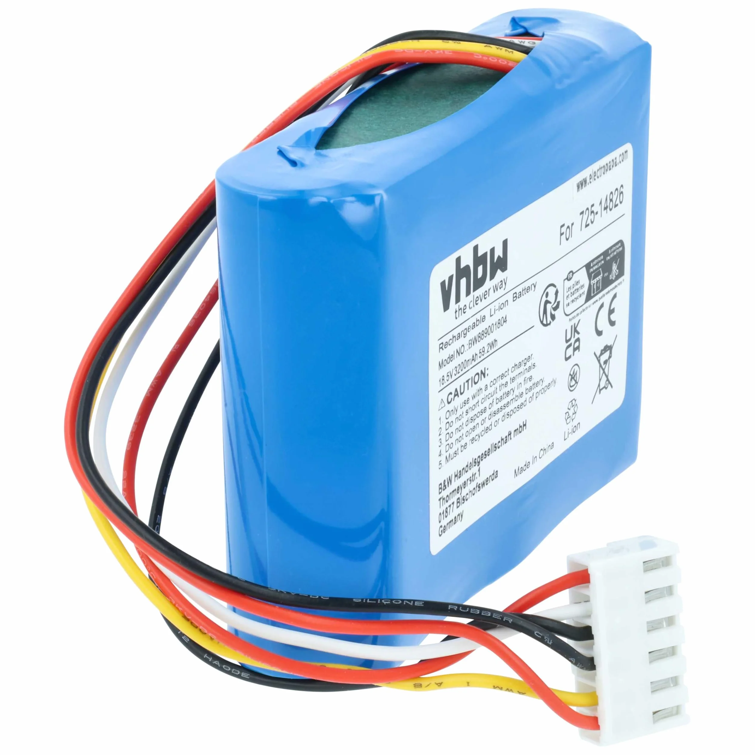 vhbw Akumulator kompatybilny z robotami Robomow RK 1000 PRO, 2000 PRO, 1000, 1000, 2000 (3200 mAh, 18,5 V, litowo-jonowy)