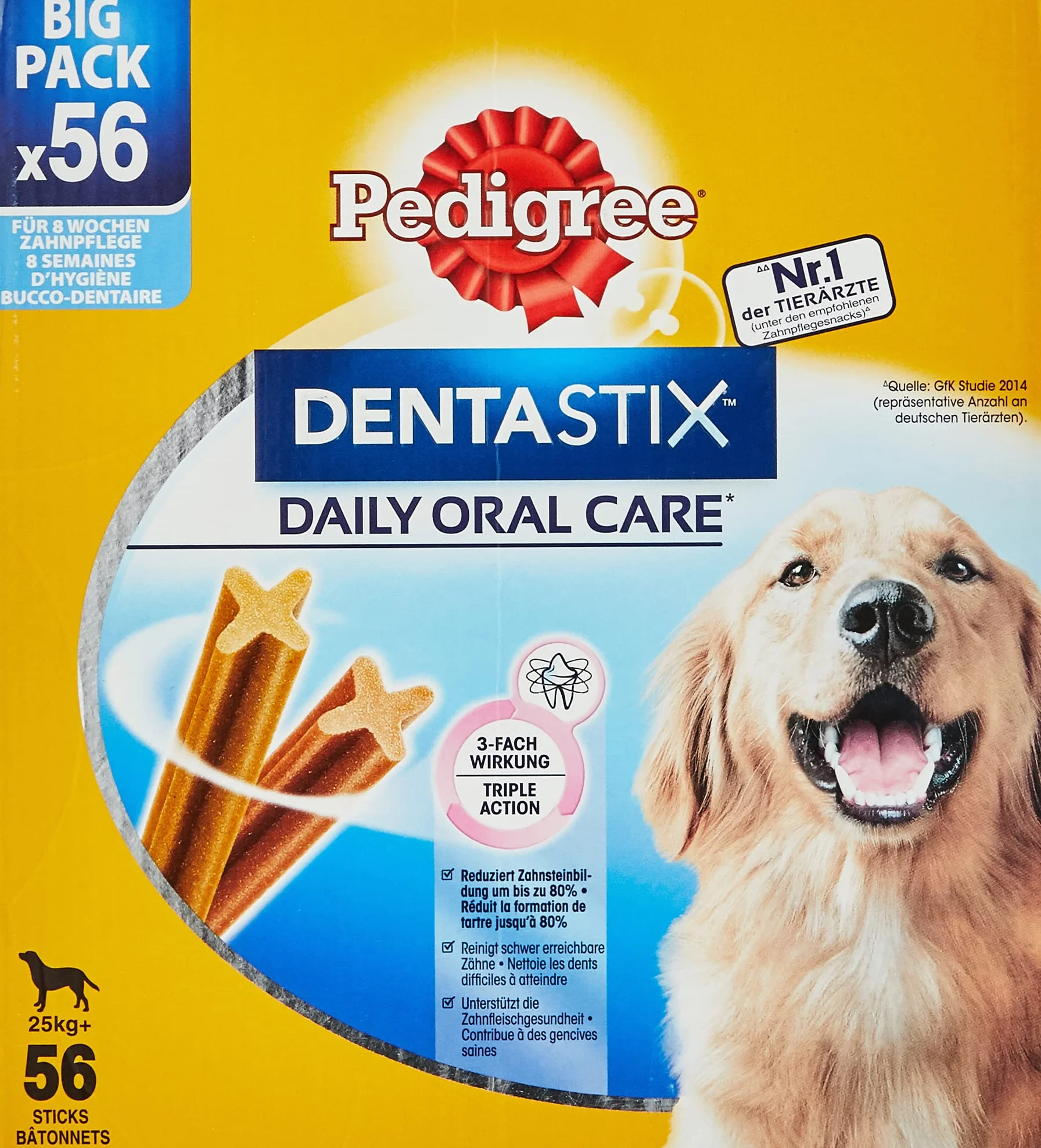 Pedigree Dentastix Przekąska dla Psa Kurczak Wołowina 56 Szt.
