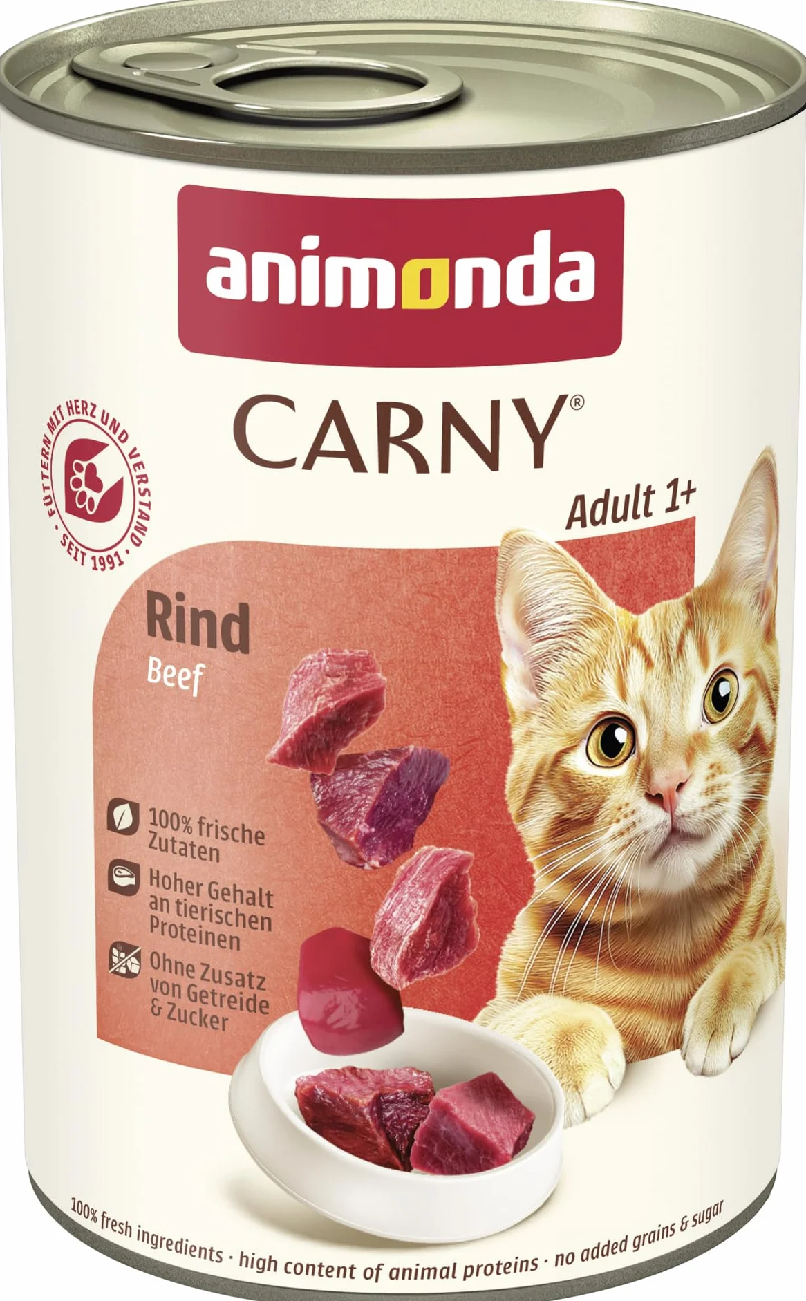 Animonda Carny Adult Karma dla Kotów, Wołowina, 6 x 400 g