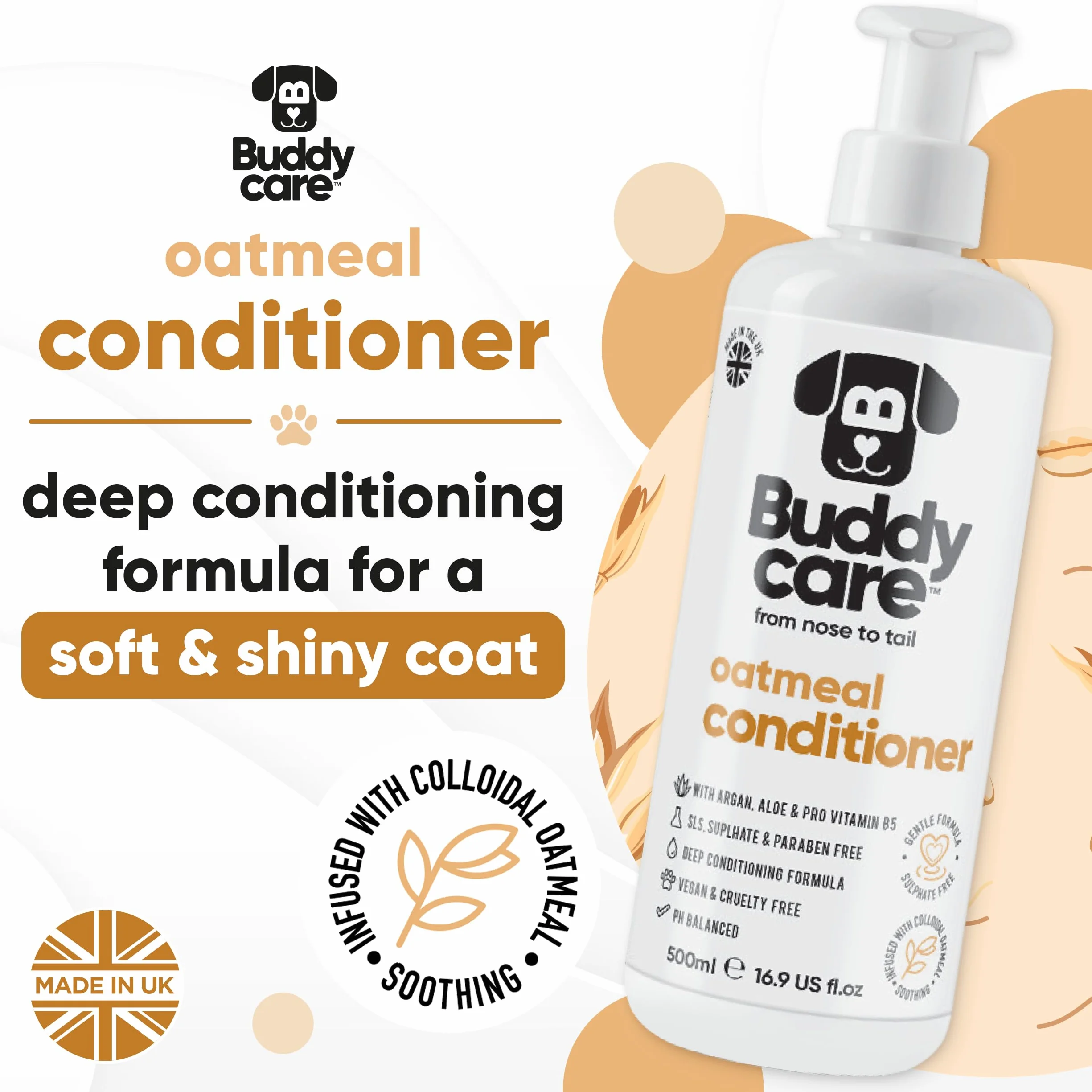 Buddycare Odżywka dla psów 500 ml z aloesem i prowitaminą B5