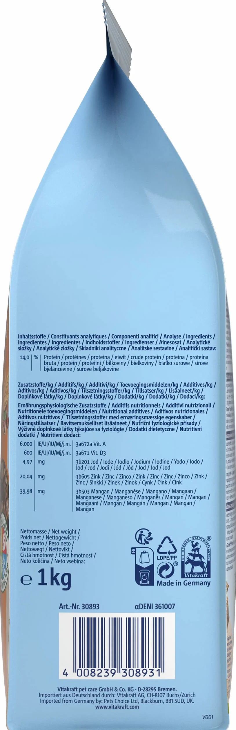 Vitakraft Vita Garden Mieszanka nasion ptaków ogrodowych 1KG