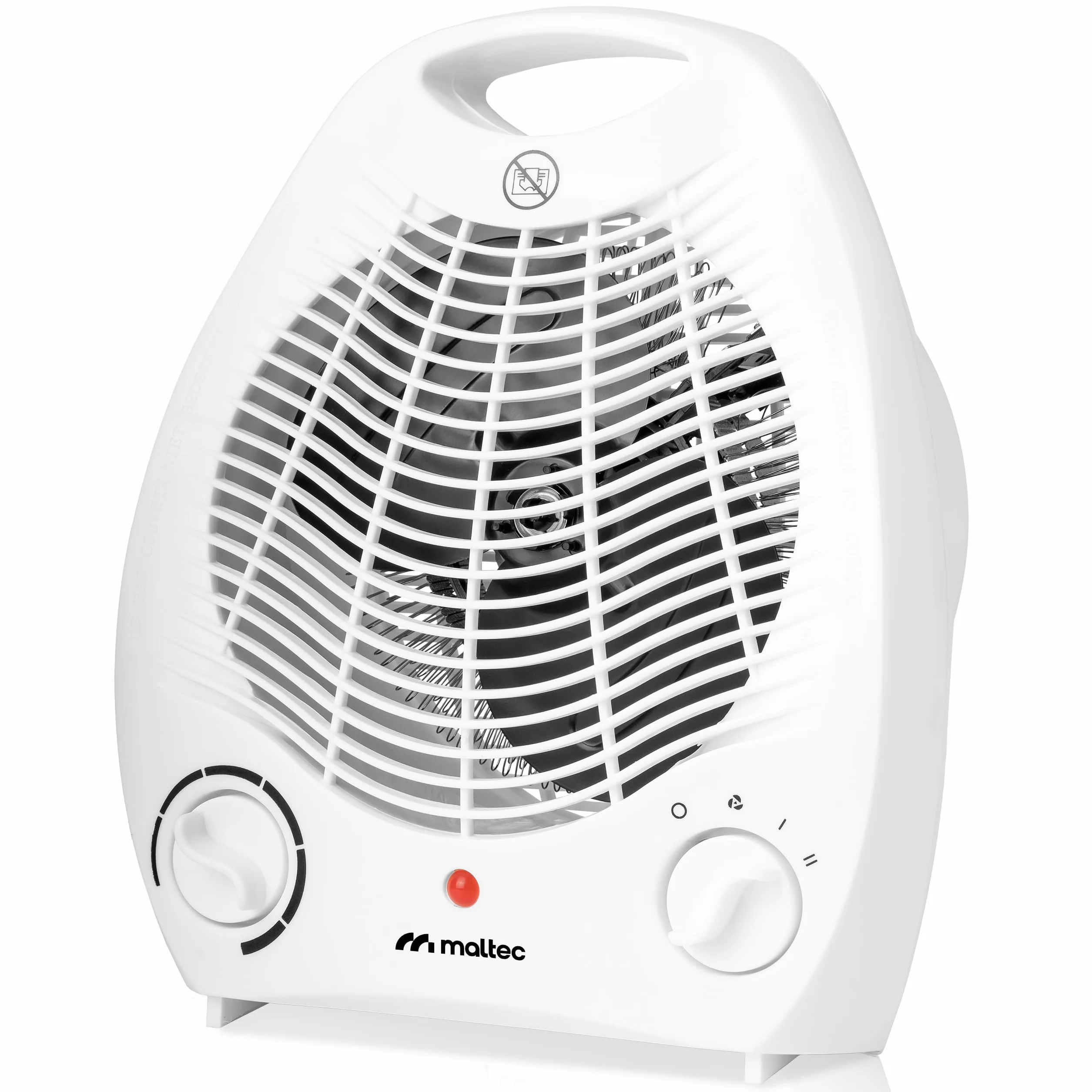MalTec 5902020587026 Termowentylator Termo Heater 2001, Turbo Mocny, Farelka Elektryczna, Grzejnik na Prąd, Energooszczędny, Bezpieczny, Regulacja 0-1000 - 2000 W, Biały