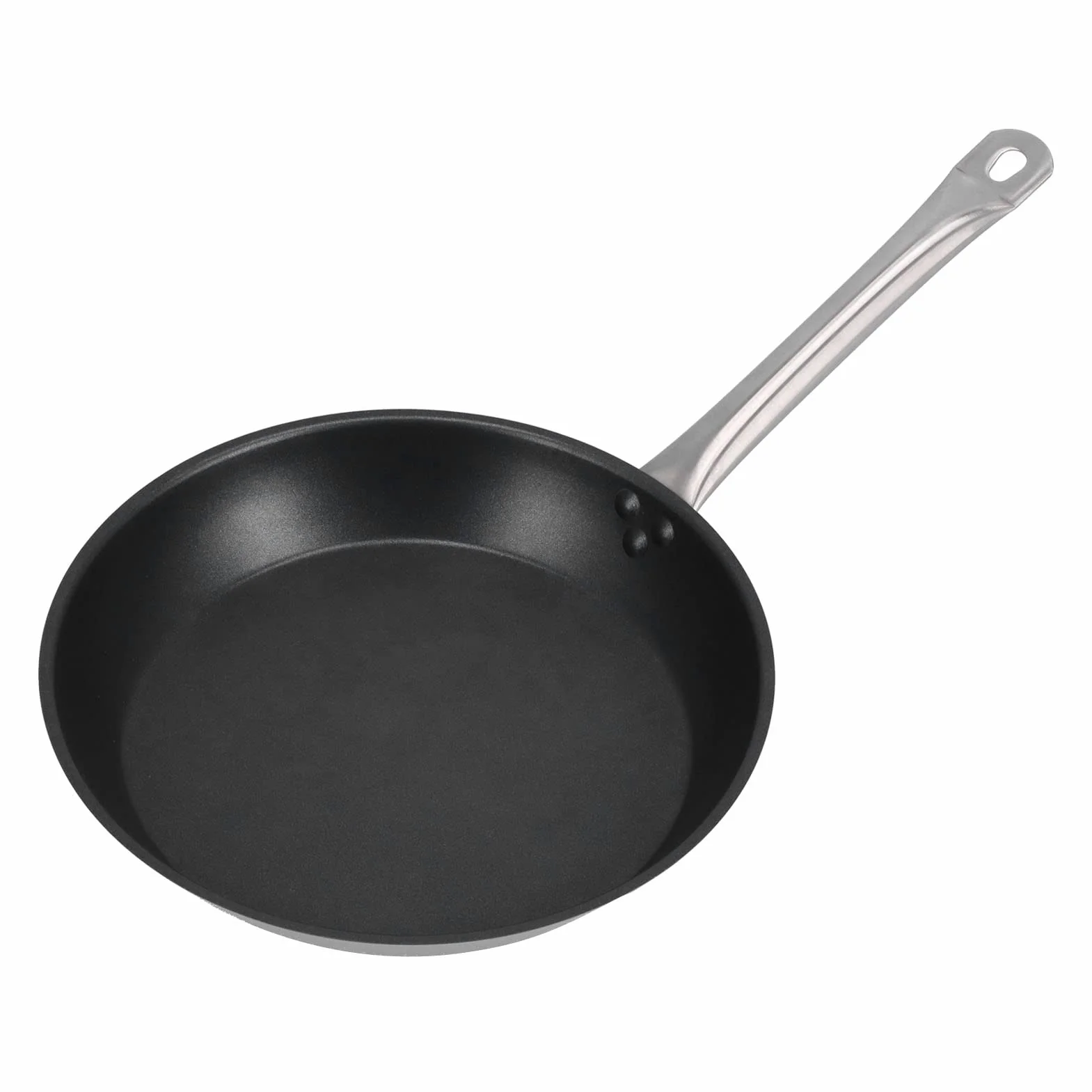Patelnia ze Stali Nierdzewnej Nieprzywierająca Patelnia do Smażenia 30 Cm 11,8 Cala Stal 304 z Pojedynczym Uchwytem do Omletów i Naleśników Indukcyjnej Gazowej Kuchenki Elektrycznej Kuchnia
