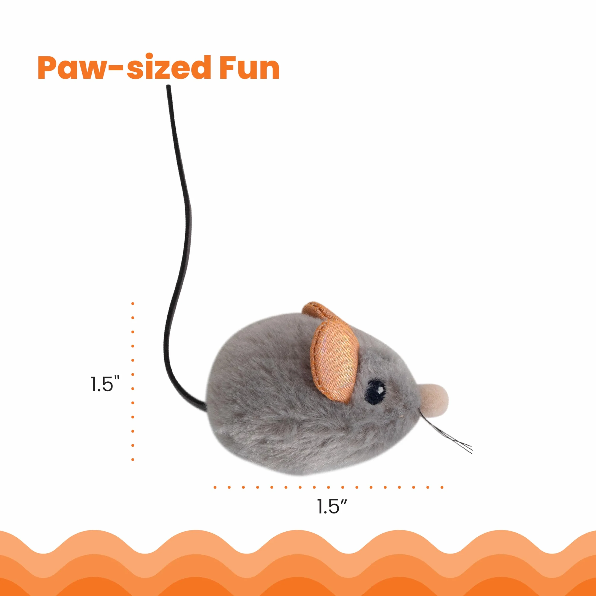 Petstages Squeak Squeak Mouse - Zabawka dla kotów - mysz - pluszowa - z kocimiętką