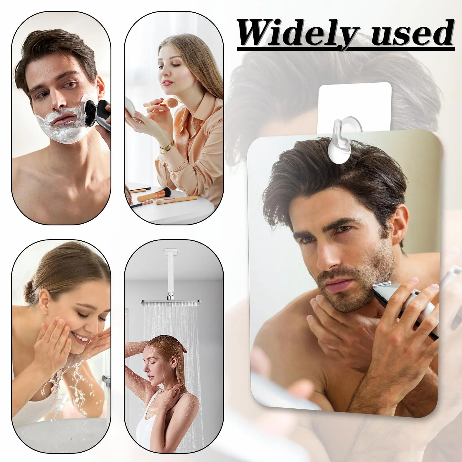Nietłukące się lusterko prysznicowe do lusterek do golenia (średnie, sztuki, "x") - 30% tańsze niż oryginalne - nietłukące się luksusowe lustra do makijażu z pleksiglasu podróżne i kempingowe