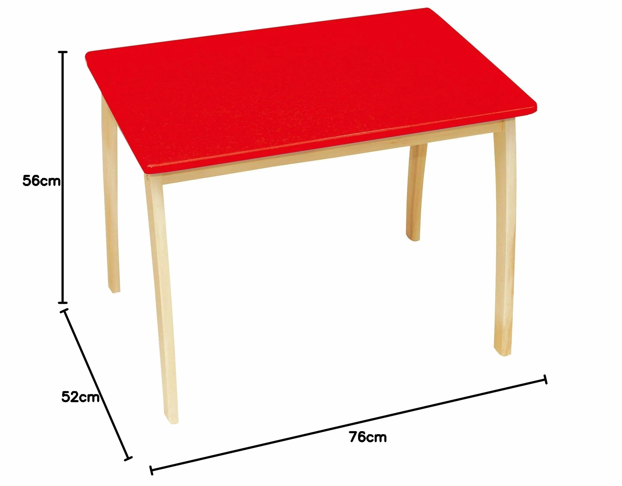 roba Baumann Gmbh 52 x 56 x 76 cm stół dla dzieci (czerwony top)
