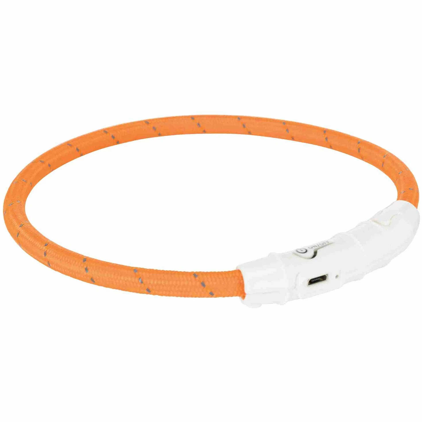Trixie Flash świecący pierścień USB M - L 45 cm Ø 7 mm pomarańczowy