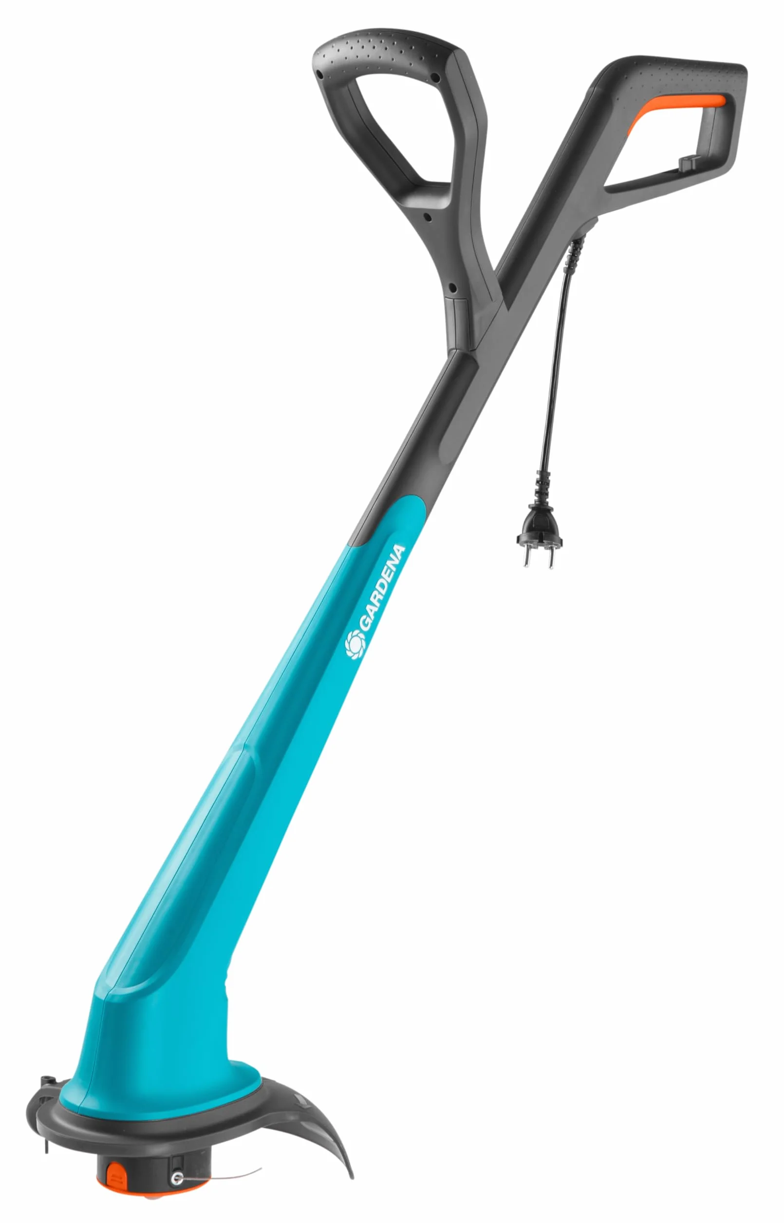 Gardena podkaszarka żyłkowa SmallCut 300/23: lekka podkaszarka z długim przednim uchwytem do wygodnego używania, o szerokości koszenia 230 mm i z mechanizmem wysuwania żyłki Tip (9805-20)