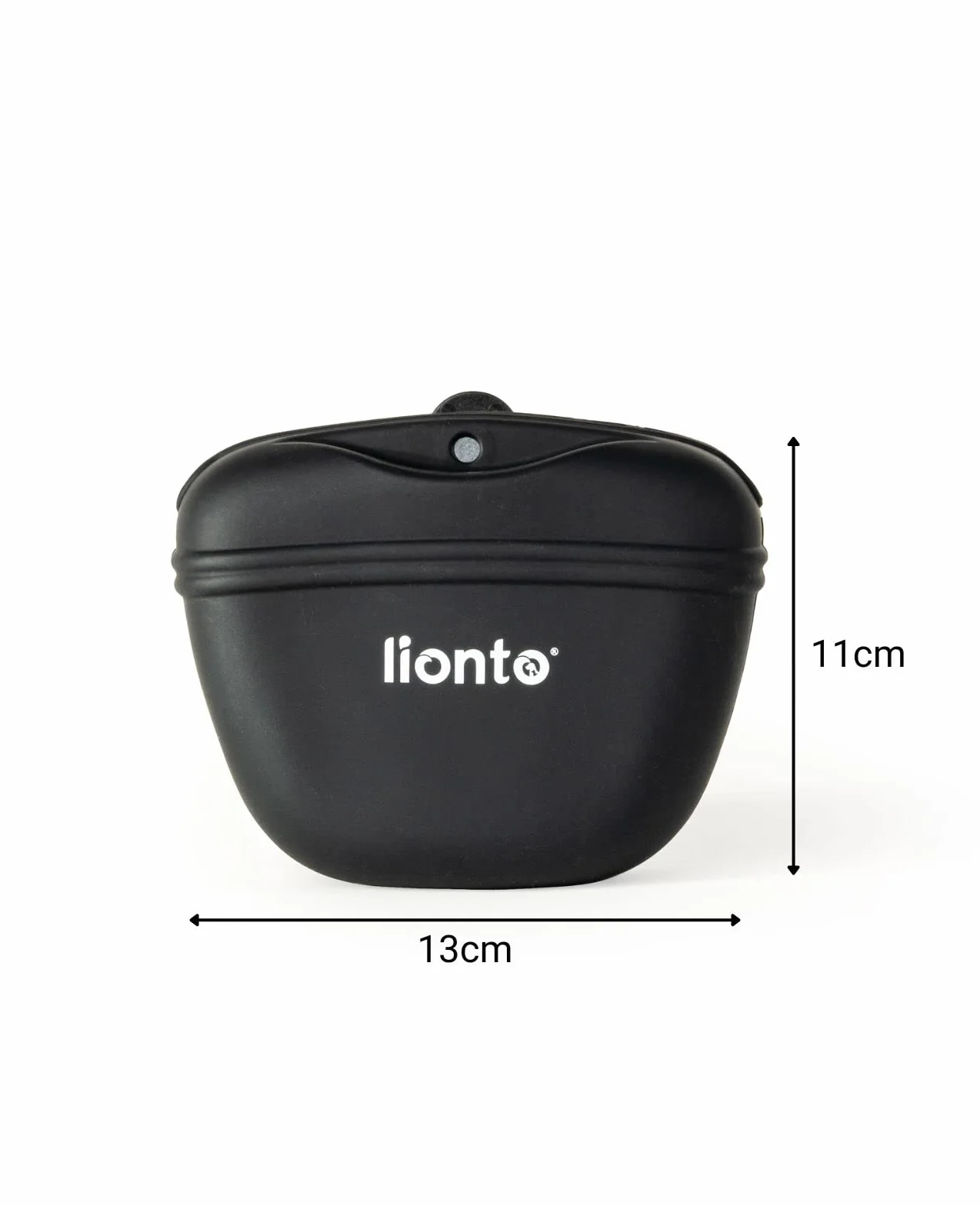 Saszetki na smakołyki 2 szt. silikon spożywczy 13x5x11 cm torba treningowa zapięcie magnetyczne wodoodporna czarna szara