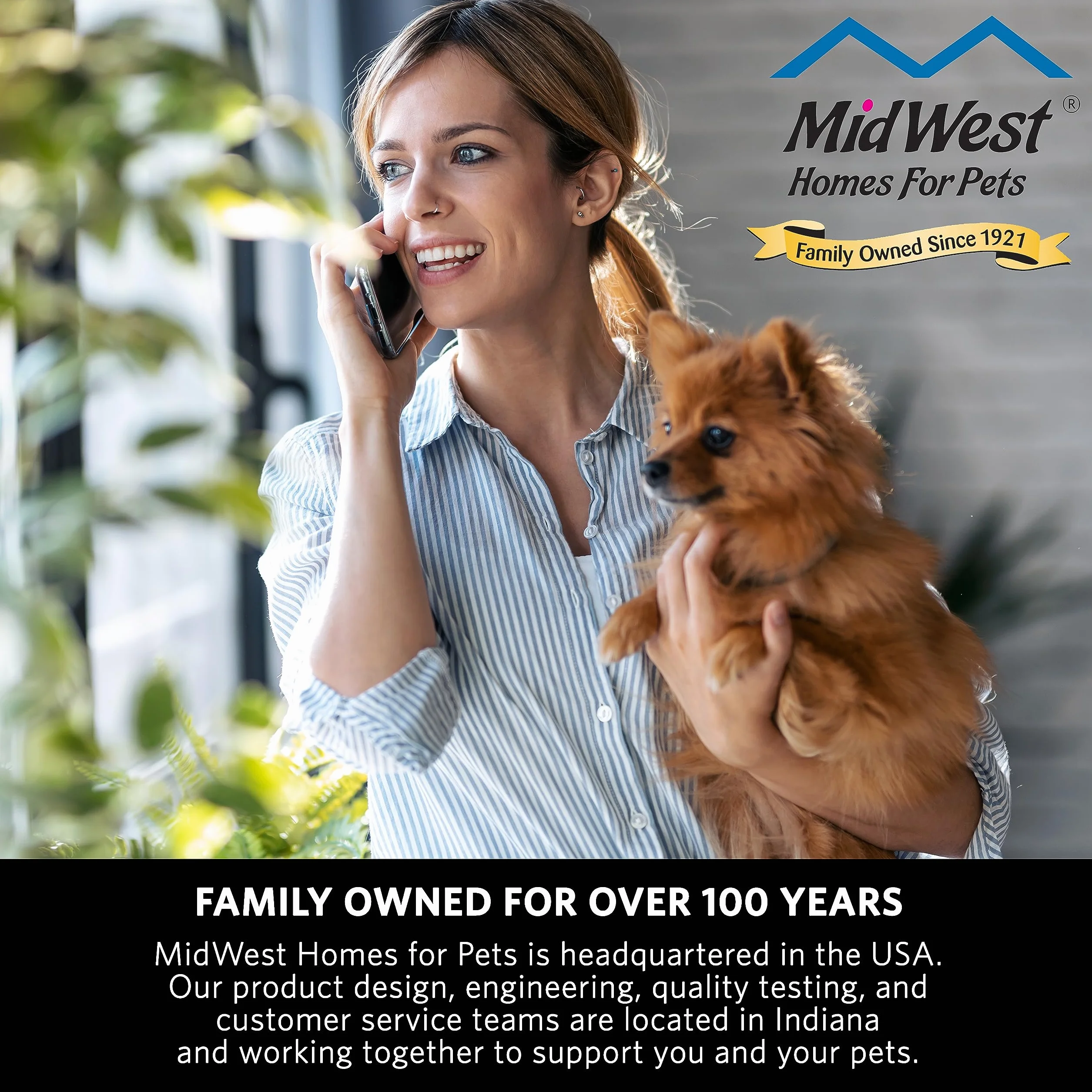 MidWest Homes for Pets Model 40624-STB Pluszowe legowisko dla zwierząt, mokka gradientowe, 60,96 cm