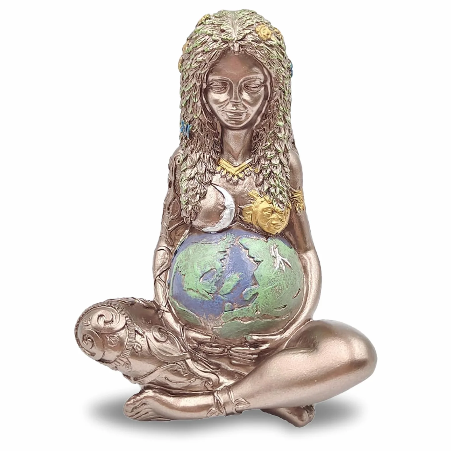 Statuetka matka Ziemi, artystyczna figurka z żywicy do domu, pokoju artystycznego, ogrodu, na zewnątrz