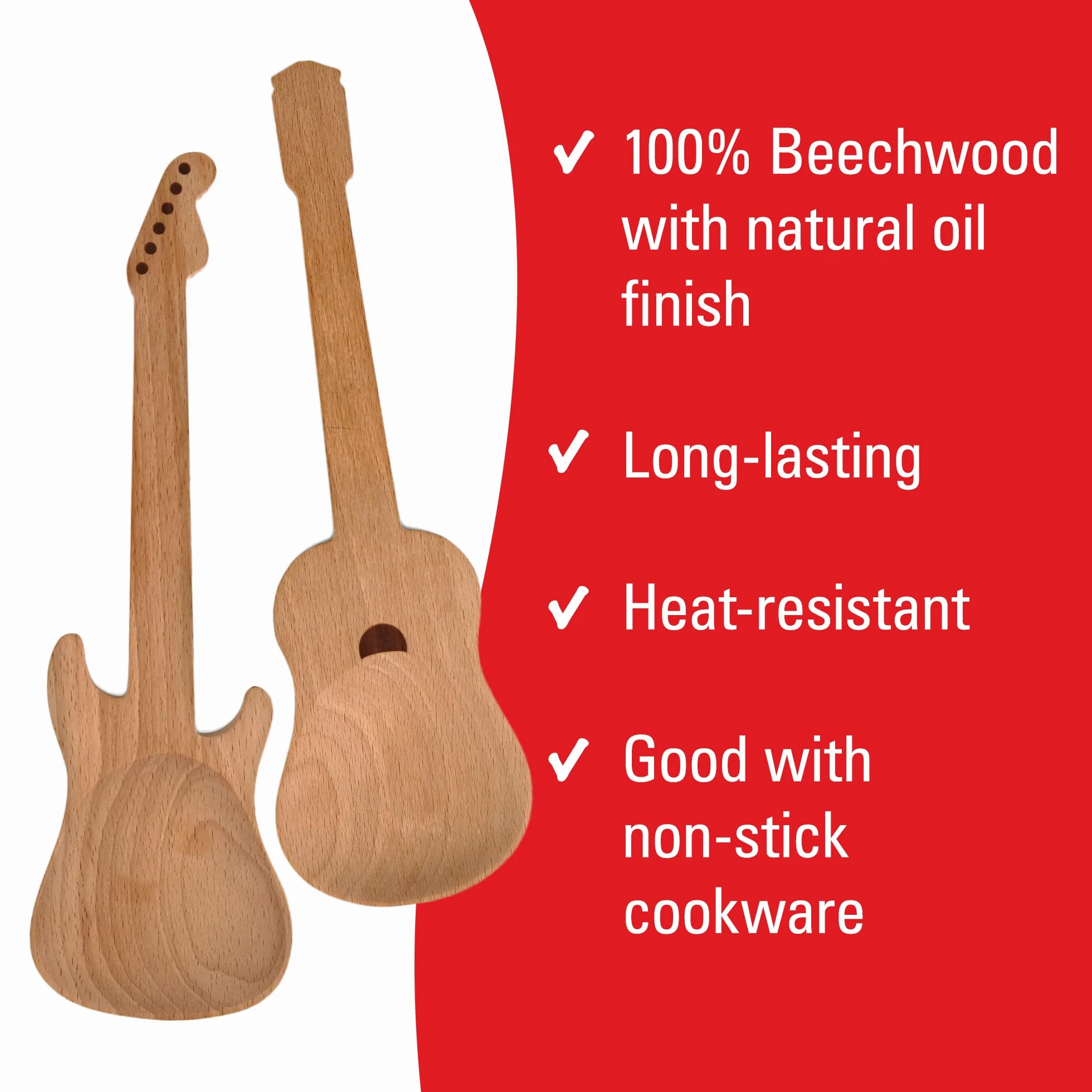 Cucchiaio In Legno Chitarra