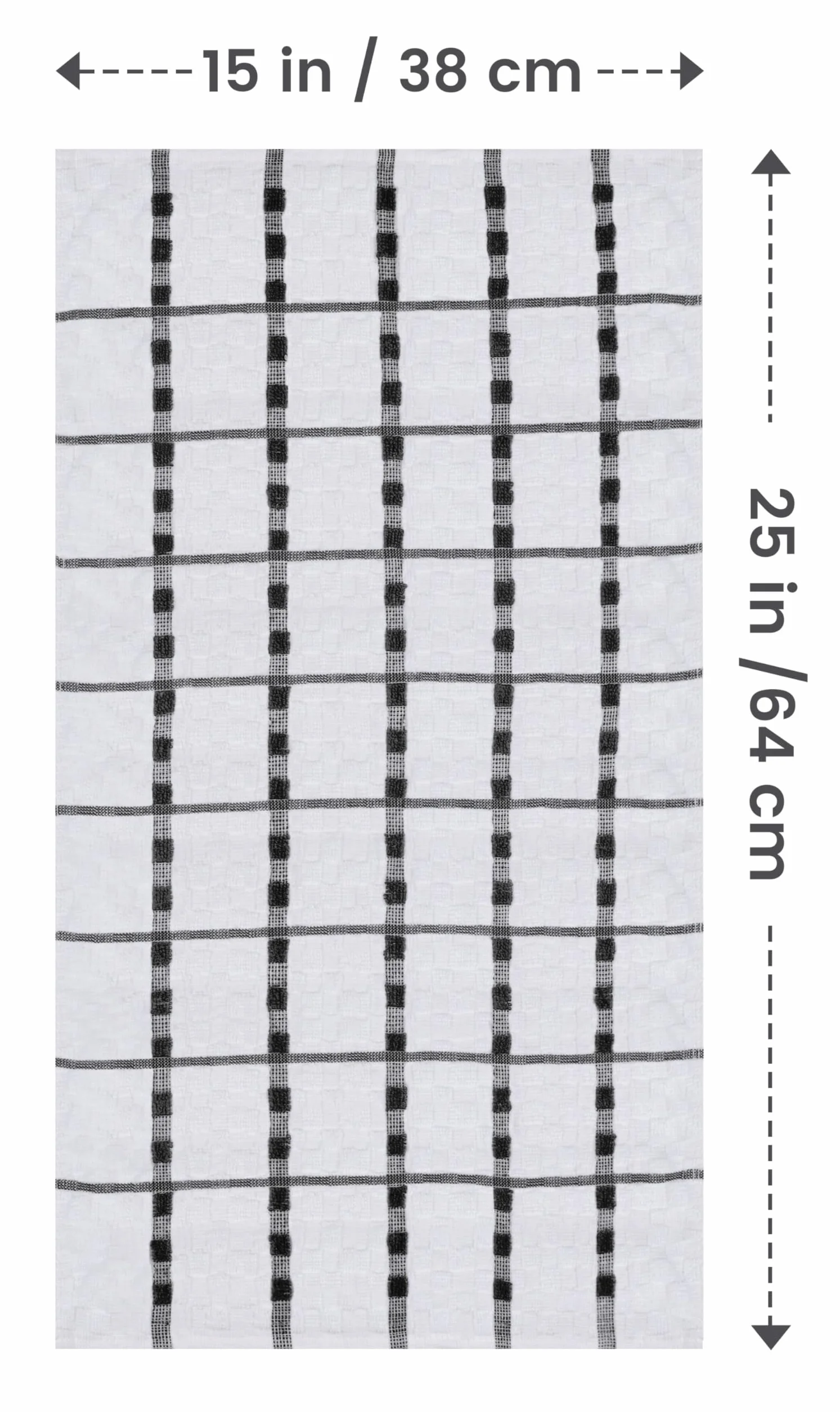 Utopia Towels - Ręczniki kuchenne, opakowanie 12 sztuk, 38 x 64 CM, 100% bawełny Ring Spun, super miękkie i chłonne lniane ręczniki do naczyń (Czarny)