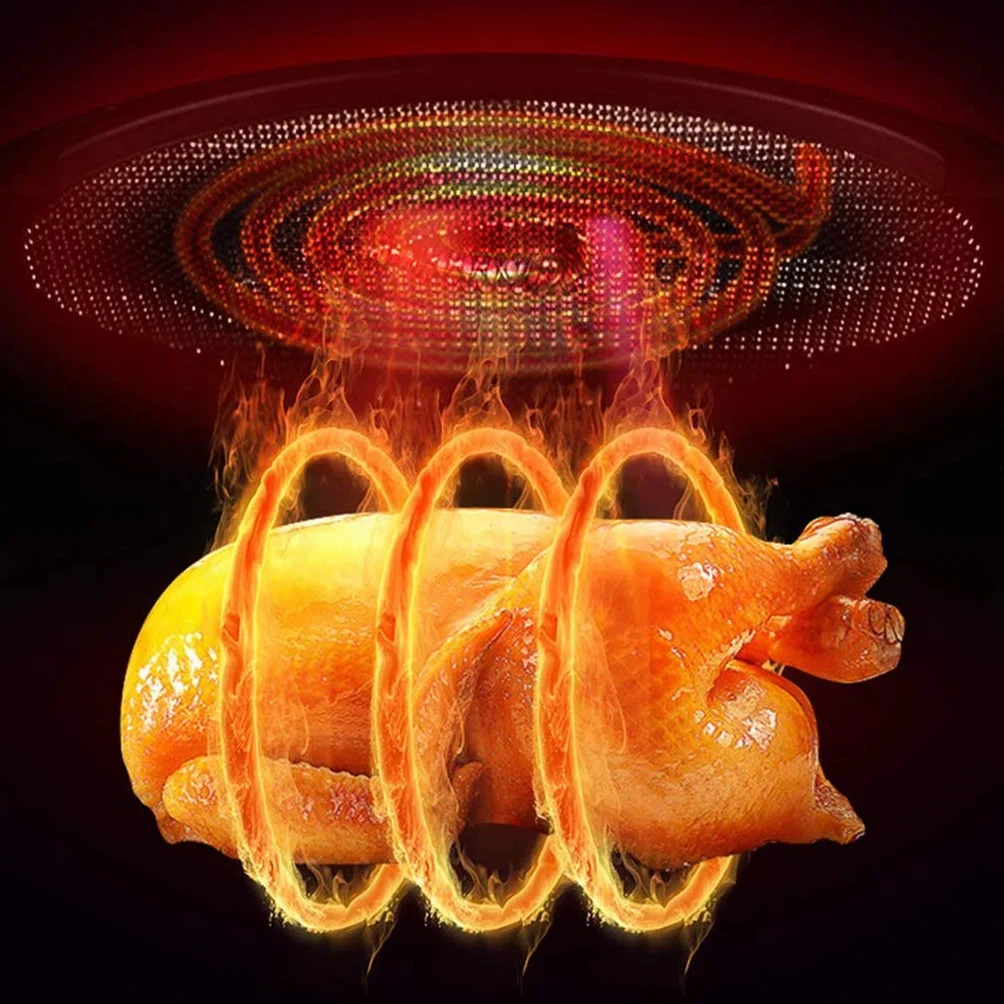 Frytkownica Powietrzna Beztłuszczowa, Zdrowsza, Niskotłuszczowa, Wielofunkcyjna, Mini Piekarnik, Frytkownica Na Gorące Powietrze, Regulowana Temperatura, Dzień Pamięci, W