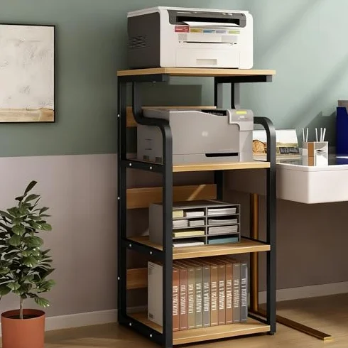 3-poziomowy stojak na nośniki AV, nowoczesny stojak audio-wideo do odtwarzacza płyt stereo i gier, idealne rozwiązanie do przechowywania do salonu i domowego studia