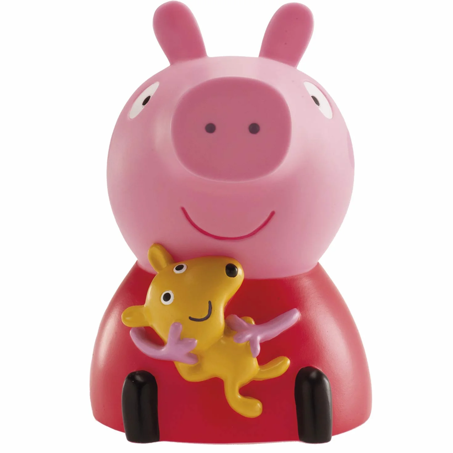 dekora – Skarbonka dla dzieci Peppa Pig – plastikowa skarbonka z 4 różowymi lizakami – 18 cm – trwała i bezpieczna – idealny prezent dla dziewczynek