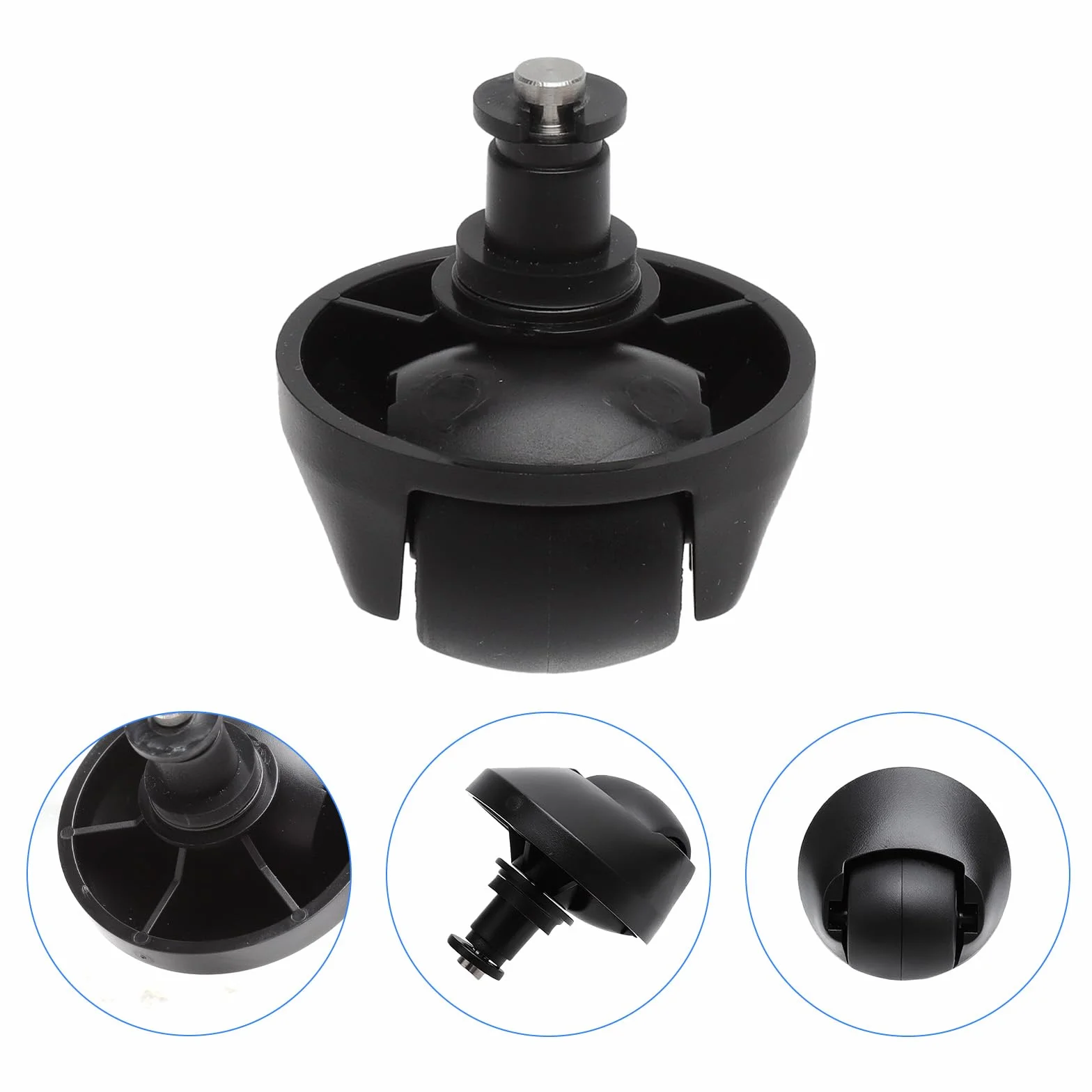 Koło przednie, Silent Wheel, Cicha opona, Koło dla Dreame D9/L20 Ultra/L40 Ultra/L10s Pro Gen2/L10s Pro Ultra Heat/L10s Pro Ultra/X40 Ultra/X40 Master/L40 Ultra AE4/D9 Max Gen 2/L10s Plus/L10pro/D10s