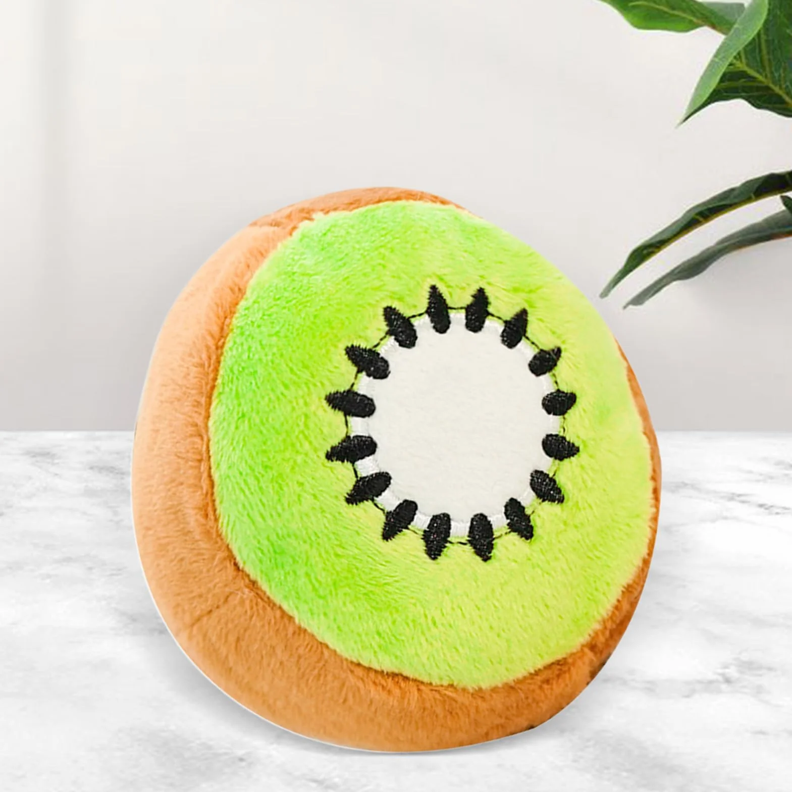 Squeaky Dog Toys, Chew Toys with Fruit Design for Mental Enrichment & Training