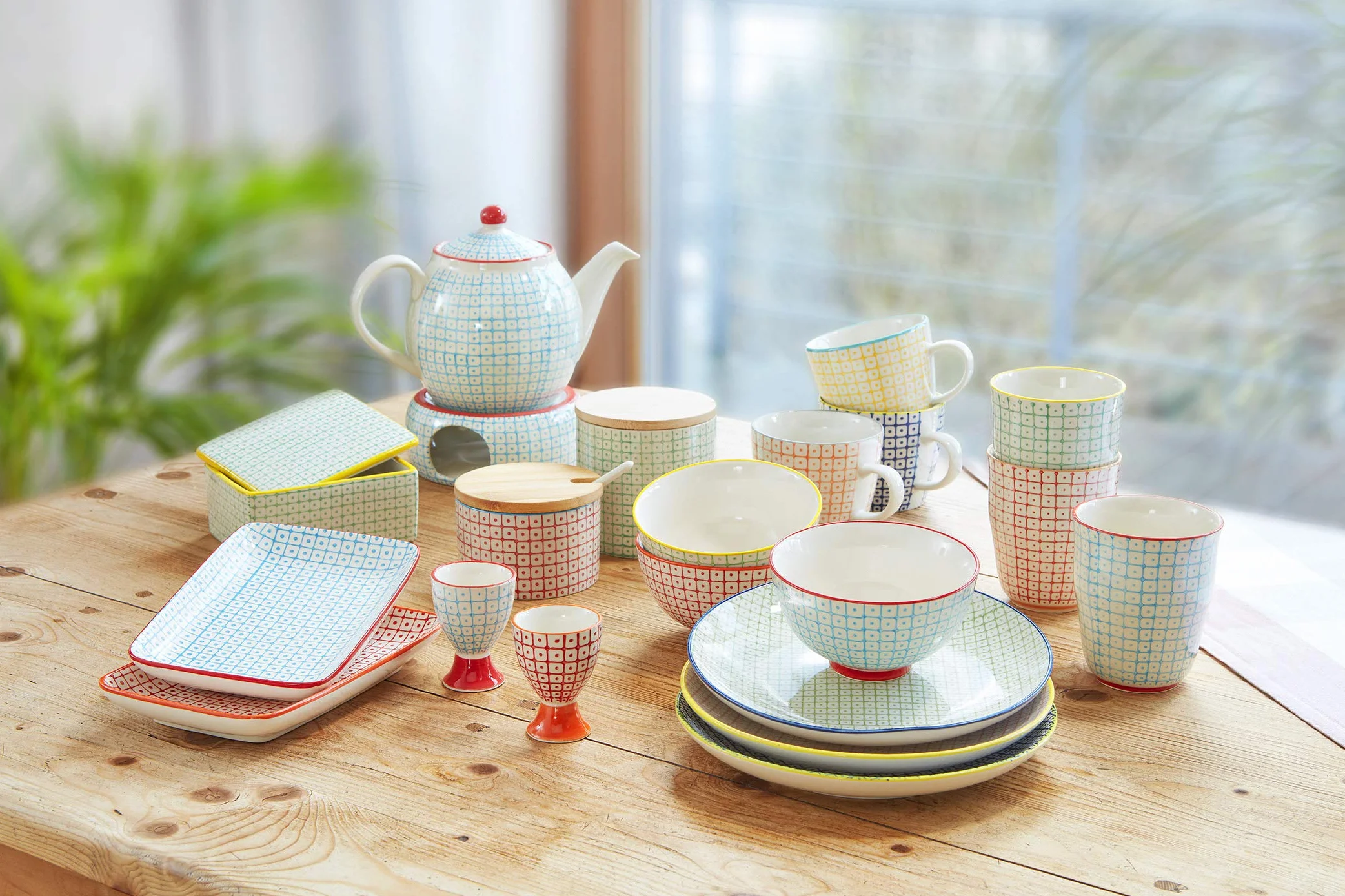 Bloomingville Podgrzewacz Carla Retro podgrzewacz do herbaty w stylu vintage, średnica 14,5 cm, zielony, ceramika