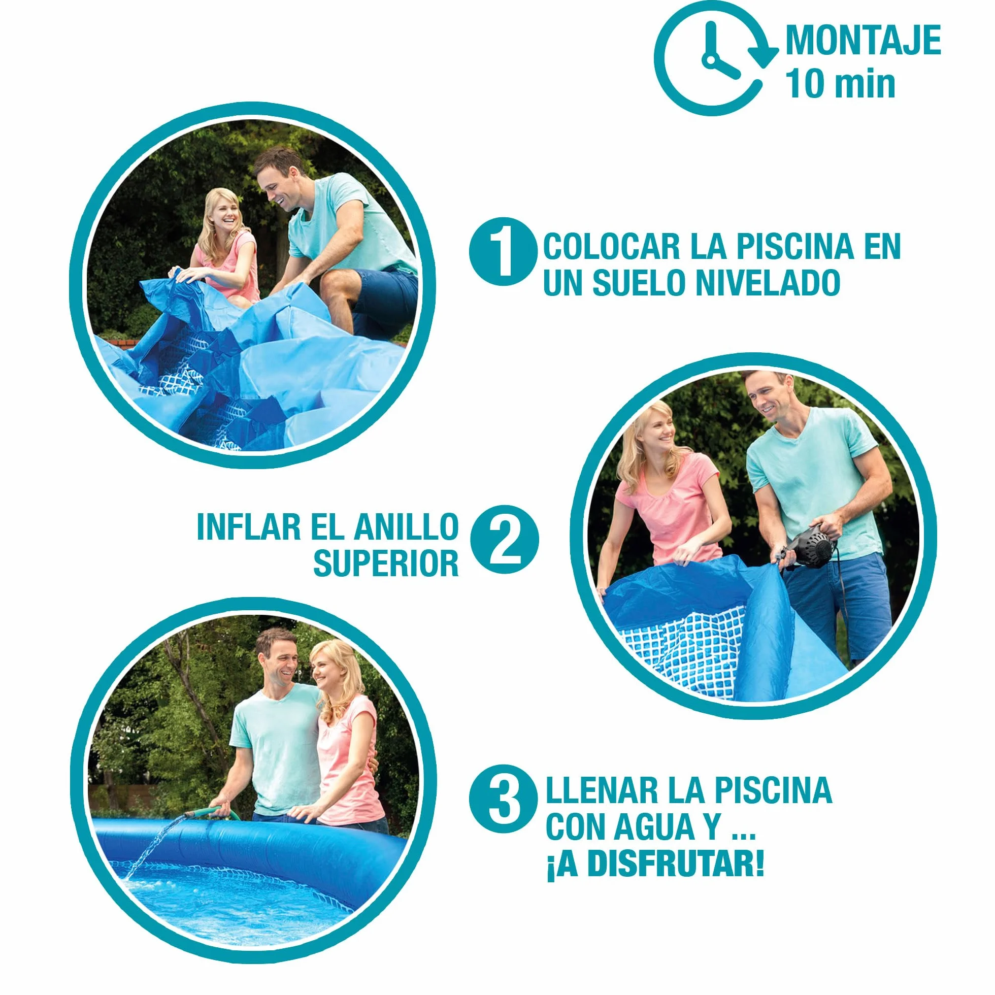 Intex Easy Set Basen Ogrodowy, 3900, Niebieski, Ø 305 x 76 cm