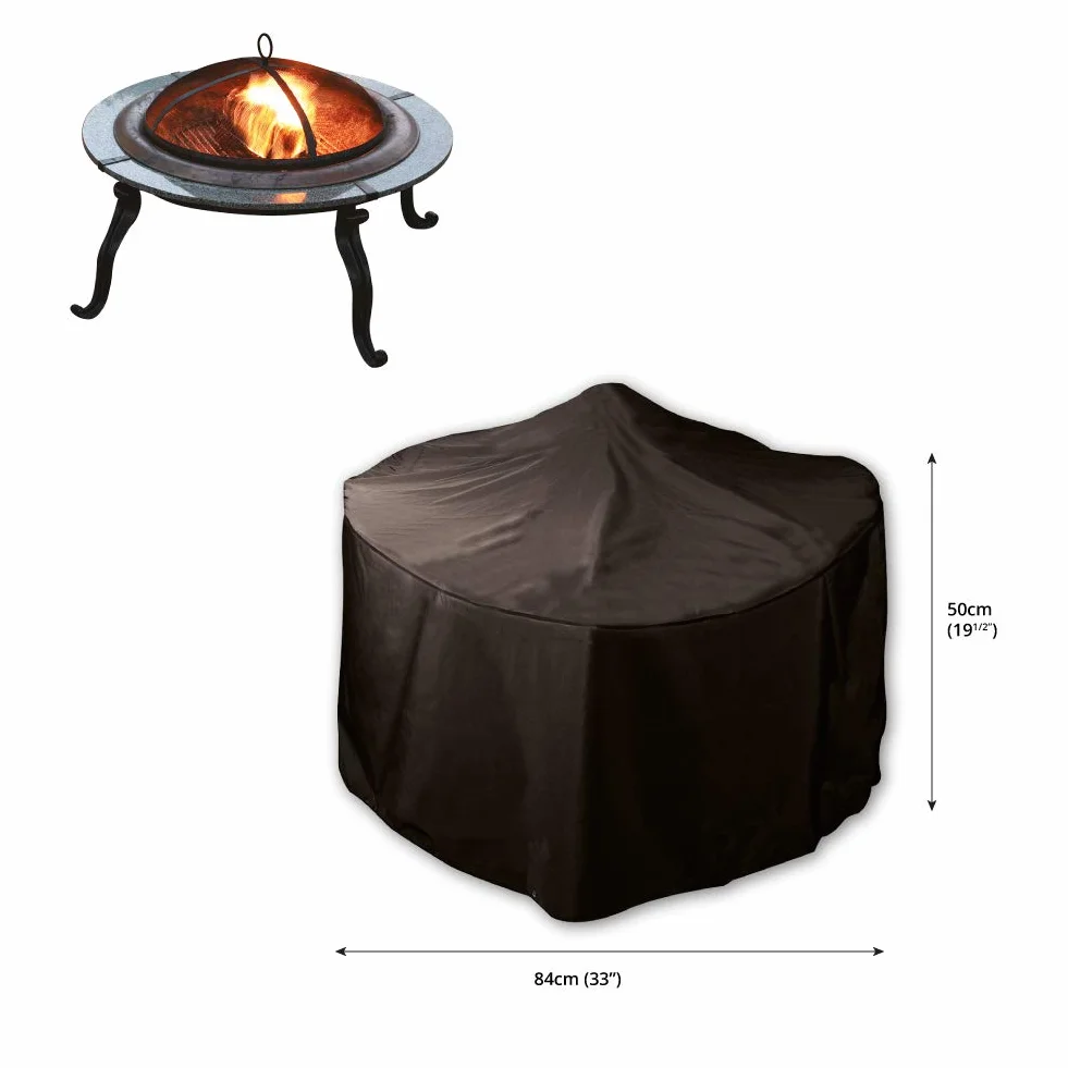 Bosmere Protector 5000, duży, okrągły pokrowiec na palenisko, śr. 84 cm, wys. 50 cm, 100% wodoodporny, chroniony przed promieniowaniem UV, wytrzymały 600D, 5 lat gwarancji, MB785
