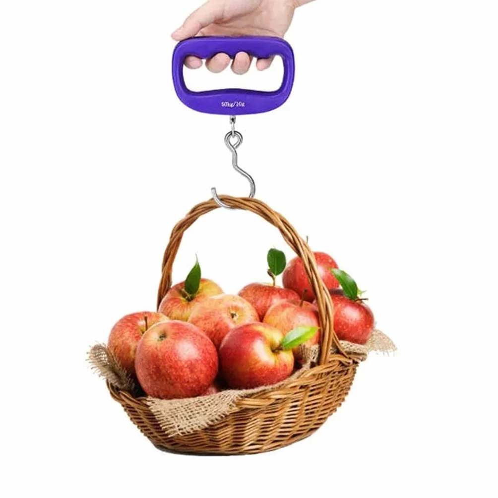 JFDBGU Portable Mini Digital Hand Held 50Kg Fish Hook Hanging Scale Electronic Weighting LED Display