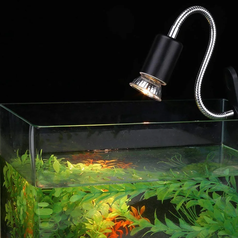 Oprawka do terrarium Lampa grzewcza żółwia Zaciskowa Obrotowa 360° dla gadów akwariowych