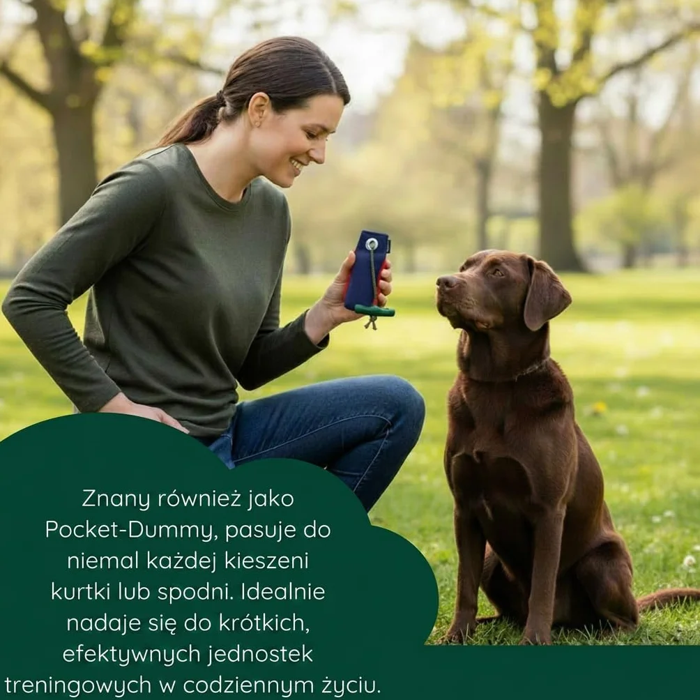 Romneys Piłka do poszukiwania Mini-Dummy dla małych psów 100 g Pocketdummy pływająca z uchwytem niebieska