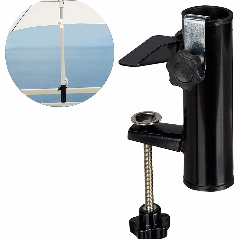 Uchwyt na parasol, kompaktowy uchwyt na parasol balkonowy zapewnia idealny cień dla 19-38 mm