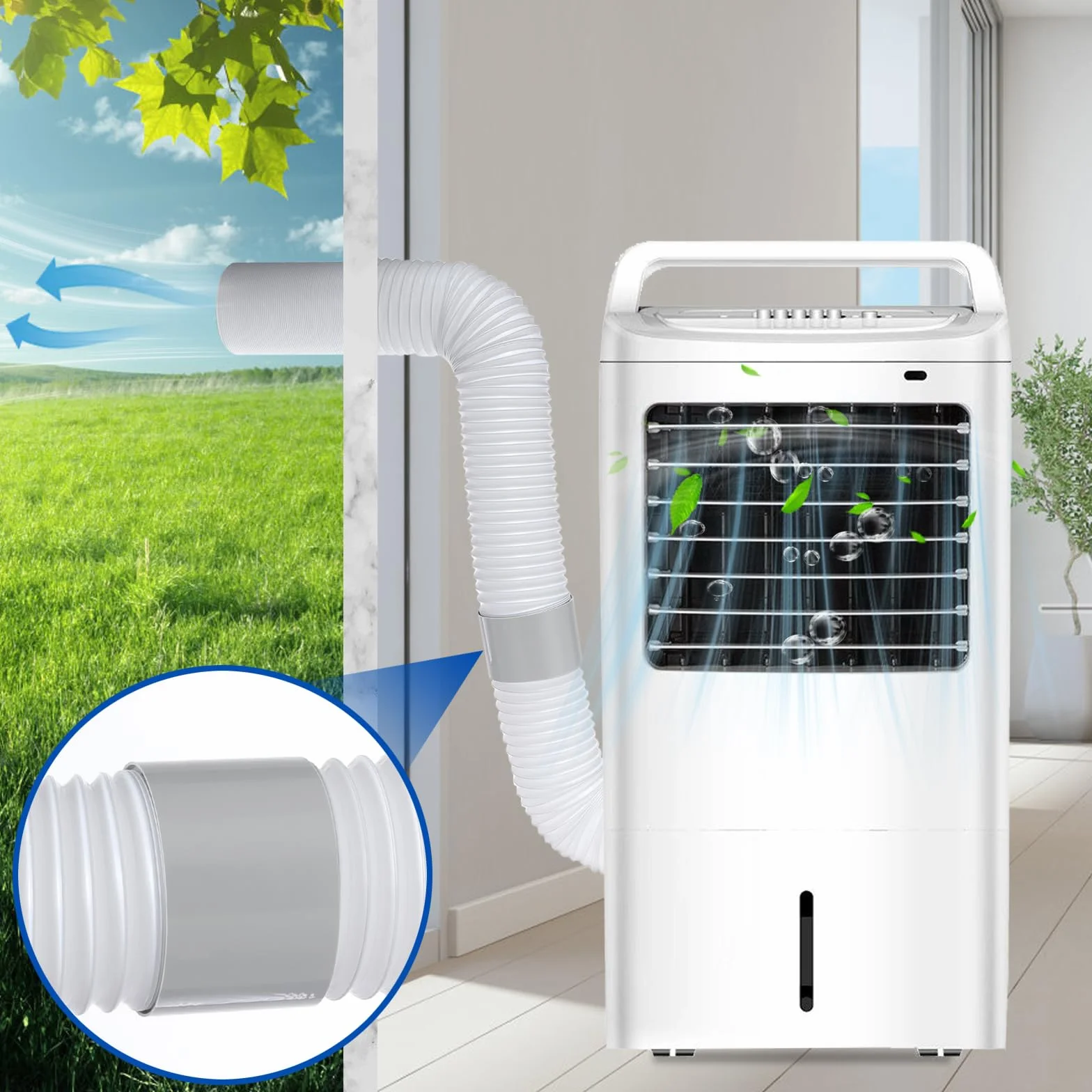 Adapter do klimatyzacji wąż, 150 mm, przyłącze wylotowy, złączka do klimatyzatora