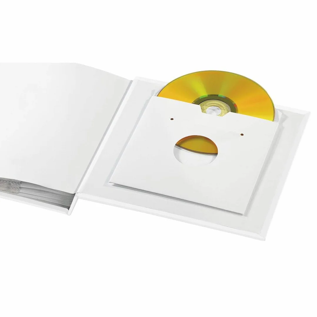 Album na Zdjęcia Hama La Fleur 10x15/200, Biały, Memo, Okładka z Art Print, Pojemność 200 Zdjęć, Wbudowana Kieszeń CD, Idealny do Przechowywania Wspomnień