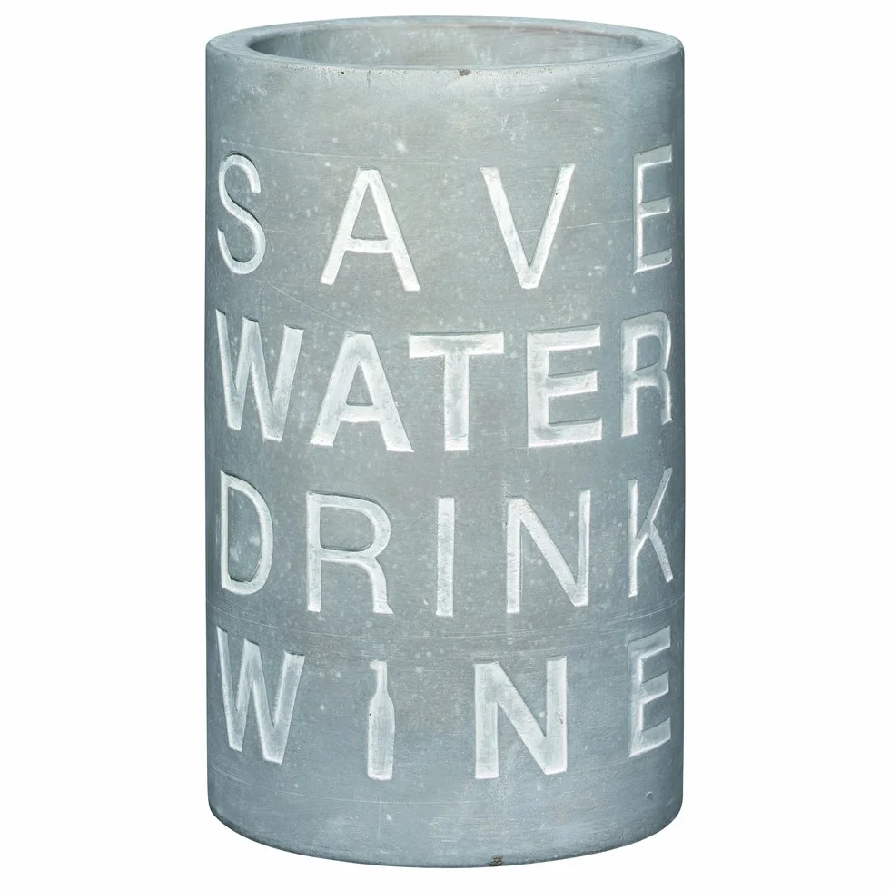 Räder Vino beton chłodziarka do wina Save Water Drink Wine