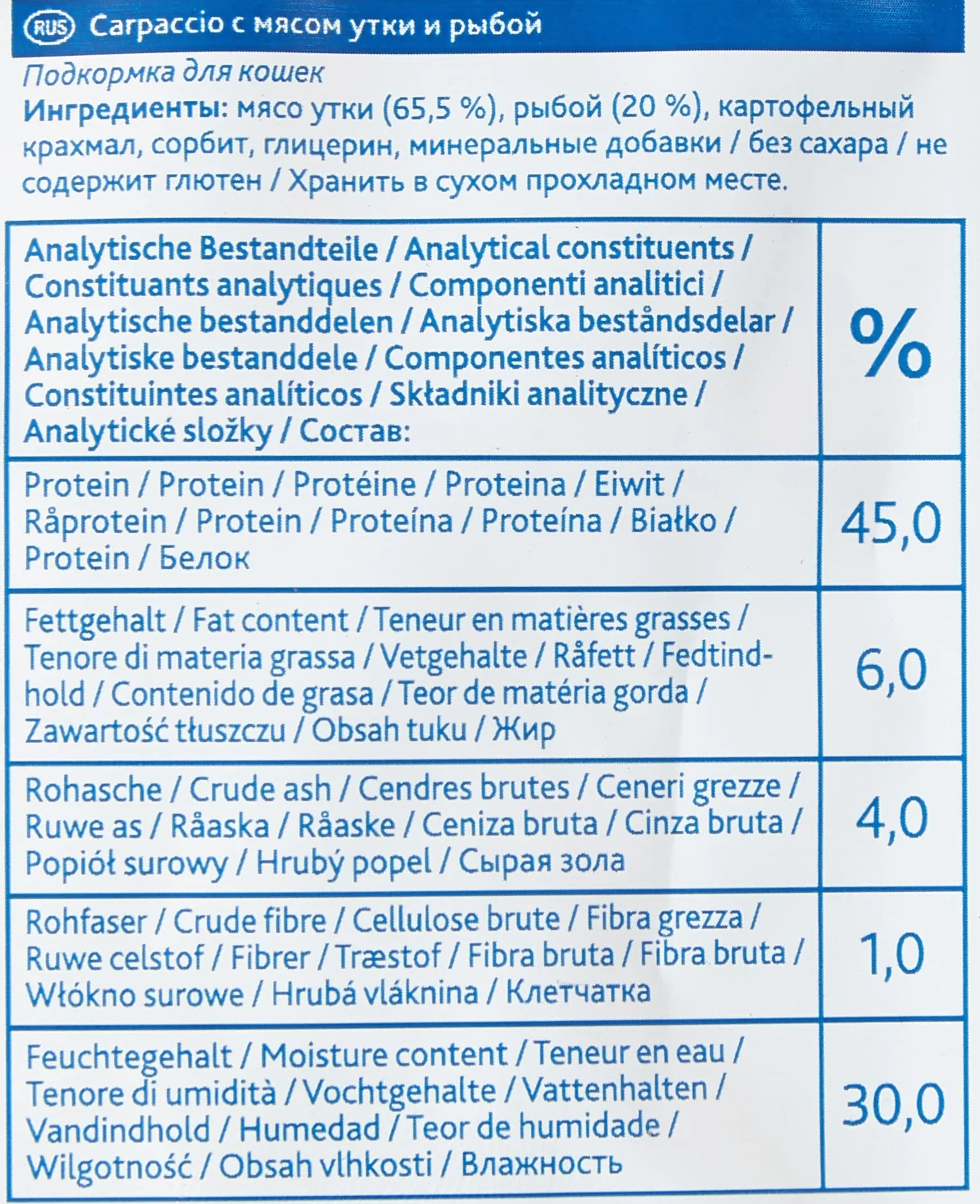 TRIXIE Premio Carpaccio bezglutenowe przysmaki dla kota 20 g