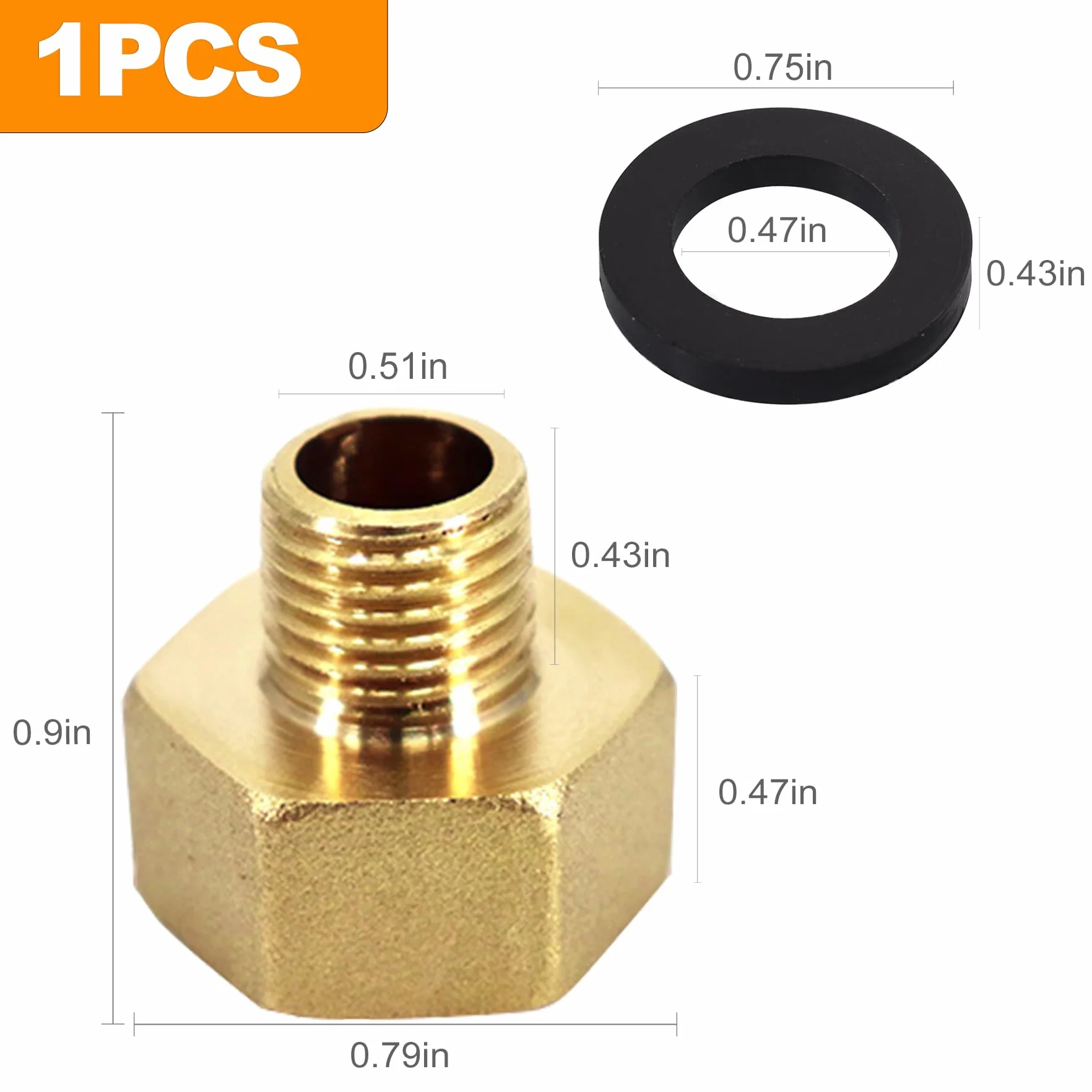 Adapter do gazu 1/2 na 1/4, adapter przyłącza gazu, zestaw adapterów do butli gazowych Europa, adapter do węża gazowego, adapter do butli gazowych