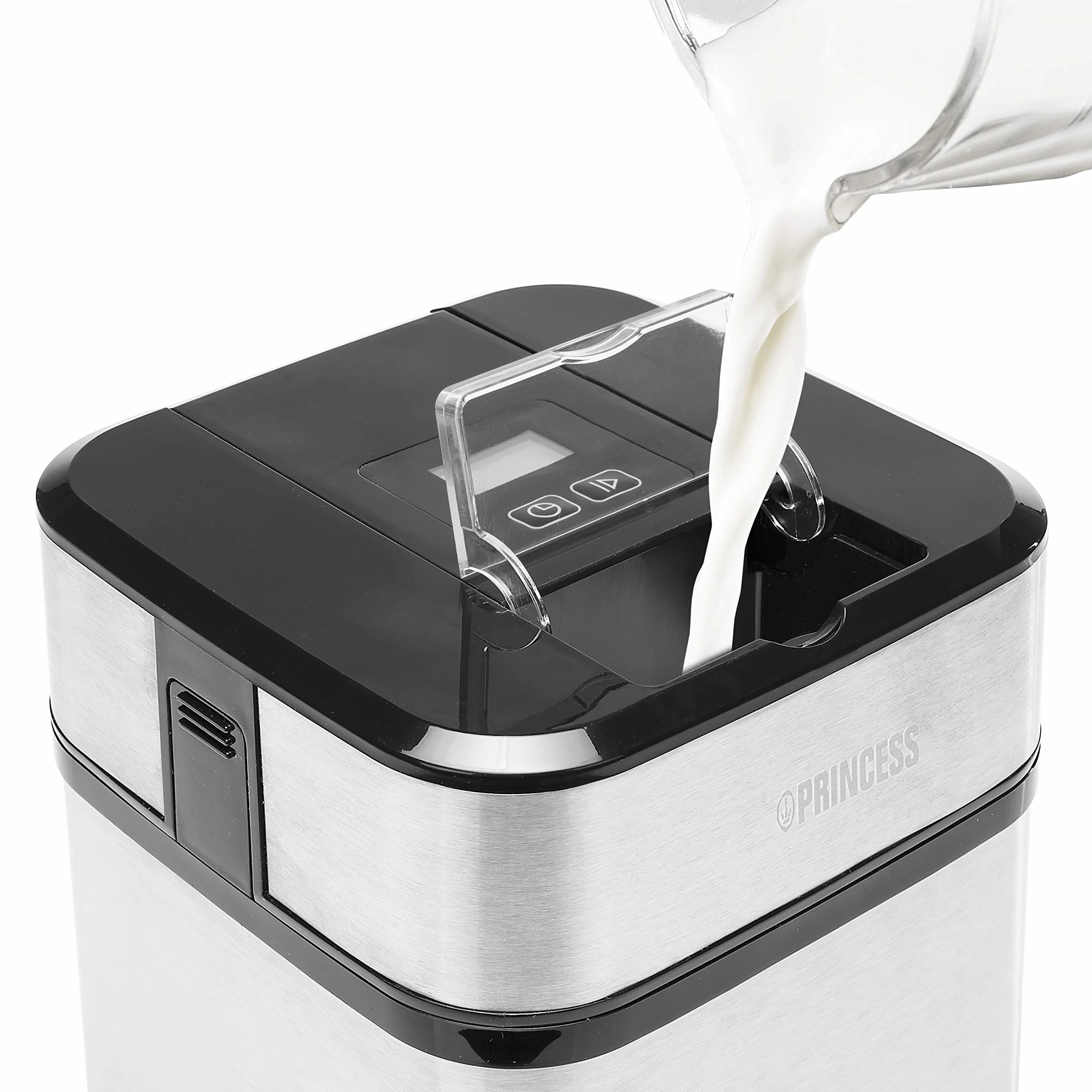 Maszynka do lodów Princess 282605 Ice Cream Maker – wyświetlacz LCD - lody, mrożony jogurt, sorbety - przygotuj domowe lody w dowolnej chwili – pojemność 1,5 litra