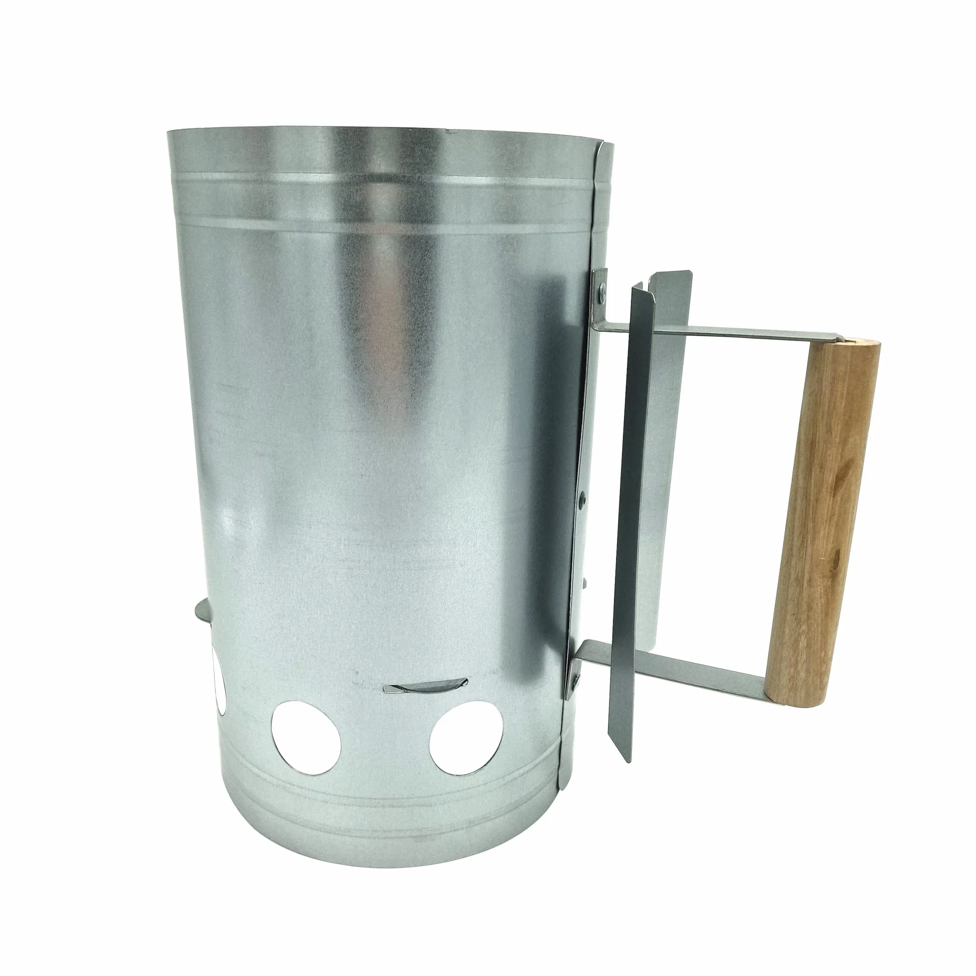 HMH - Shop kominek do grilla, rozpalarka do węgla, kominek do grilla, drewniany uchwyt, kolumna opałowa, zapalarka grilla, rozpalanie grilla, szybkie rozpalanie węgielków